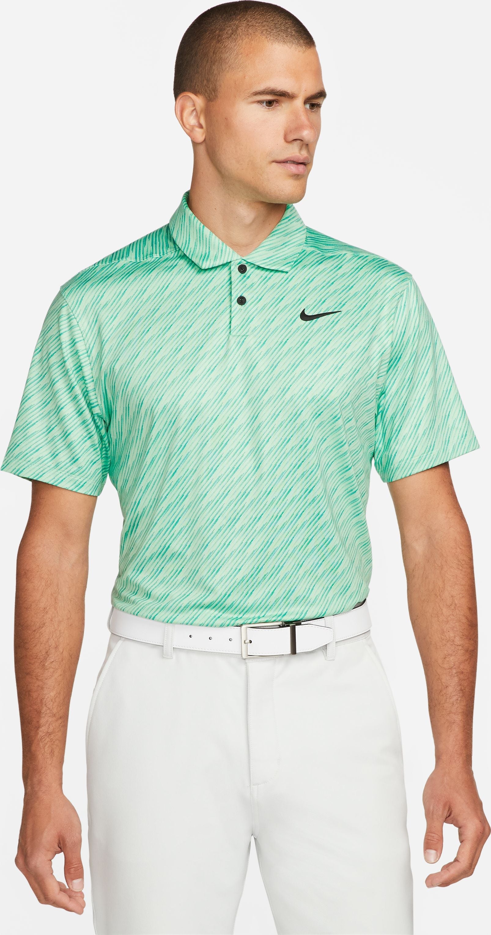 Mens Dri-Fit Vapor Stripe Golf Polo Shirt
