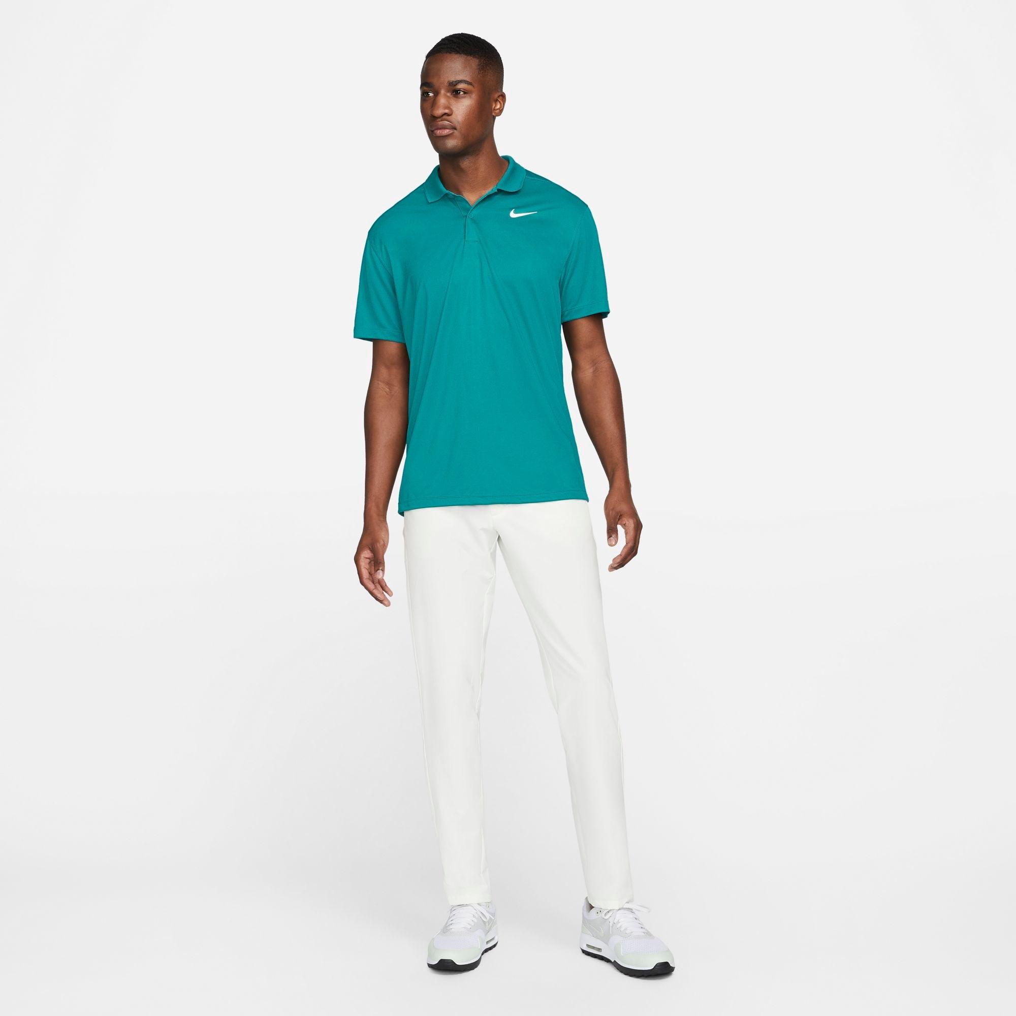 Mens Dri-Fit Vicotry Solid Golf Polo Shirt