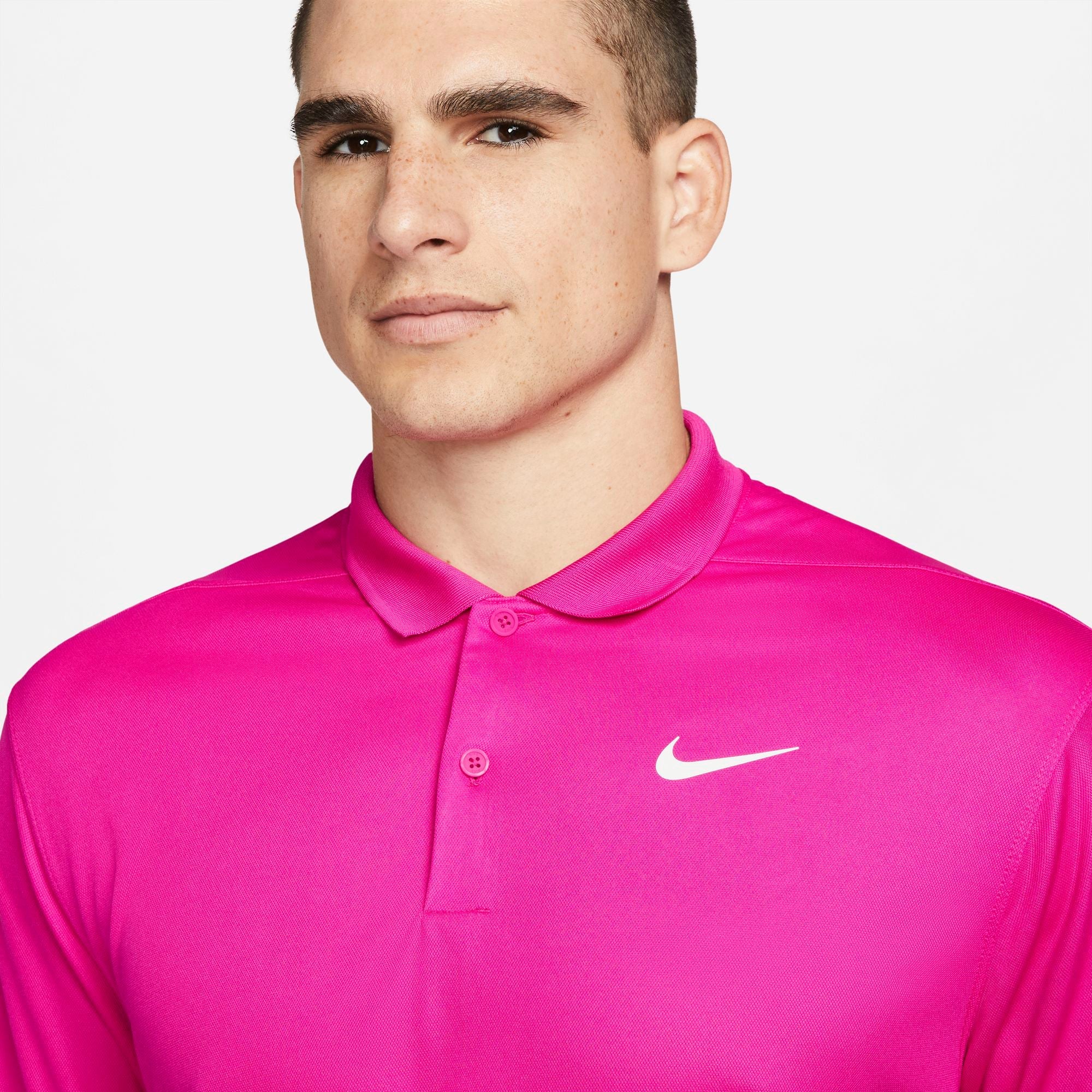 Mens Dri-Fit Vicotry Solid Golf Polo Shirt