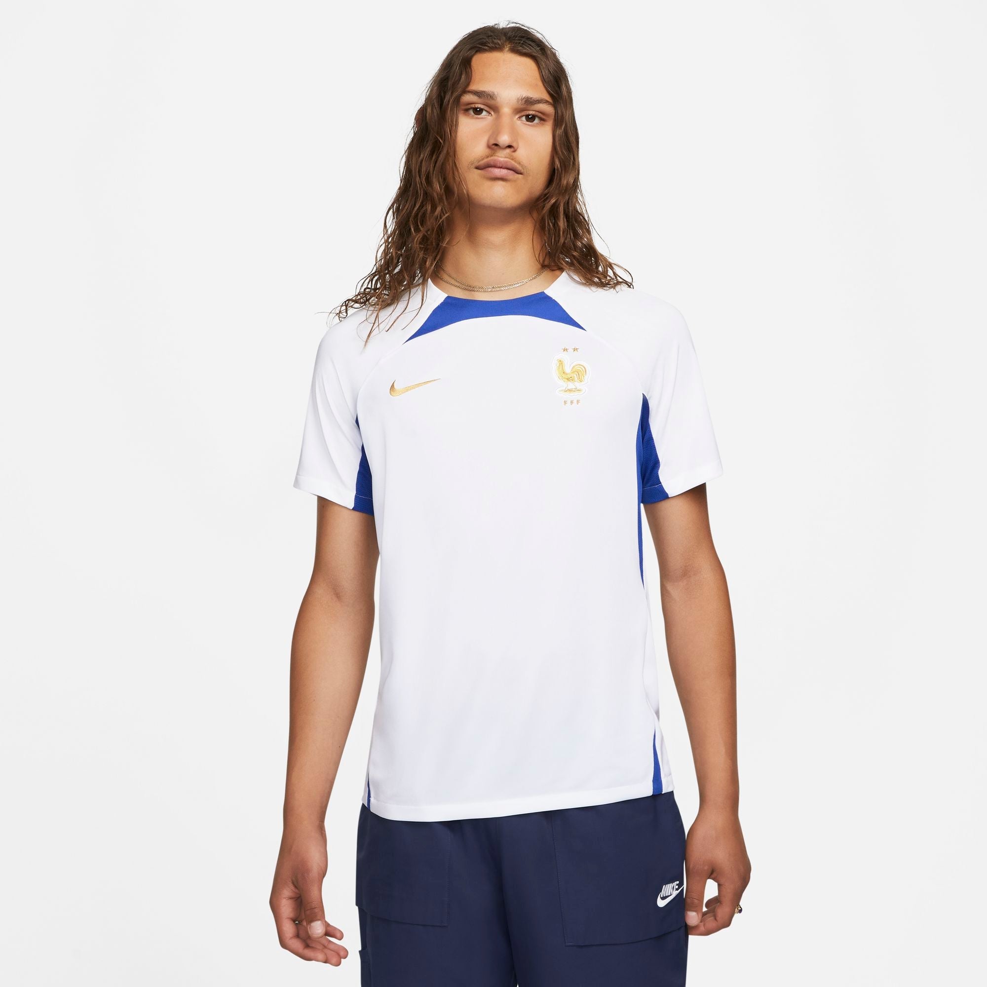 Mens France World Cup 22 Dri-Fit Strike Short Sleeve T-Shirt