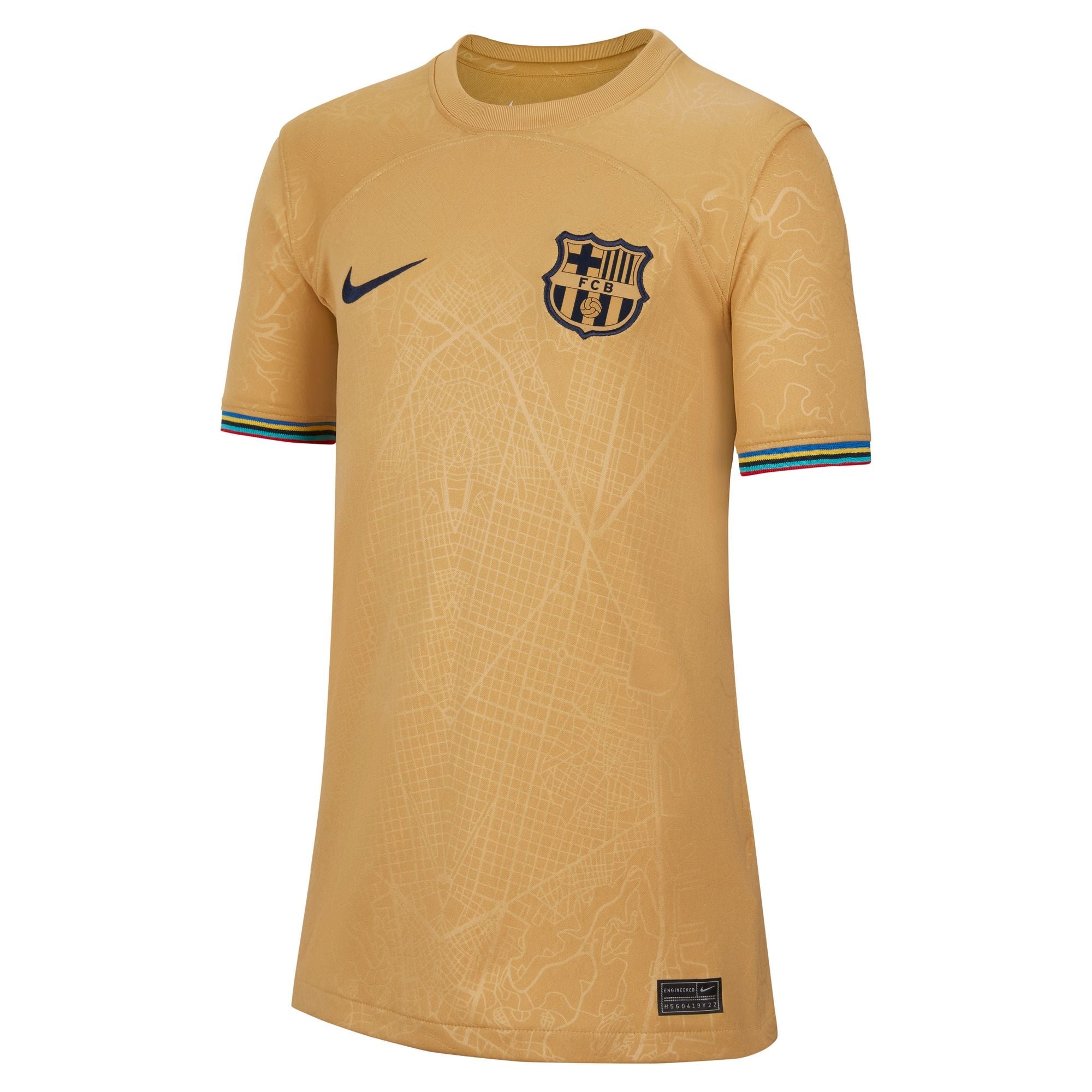 Junior FC Barcelona Away Replica Jersey 22/23