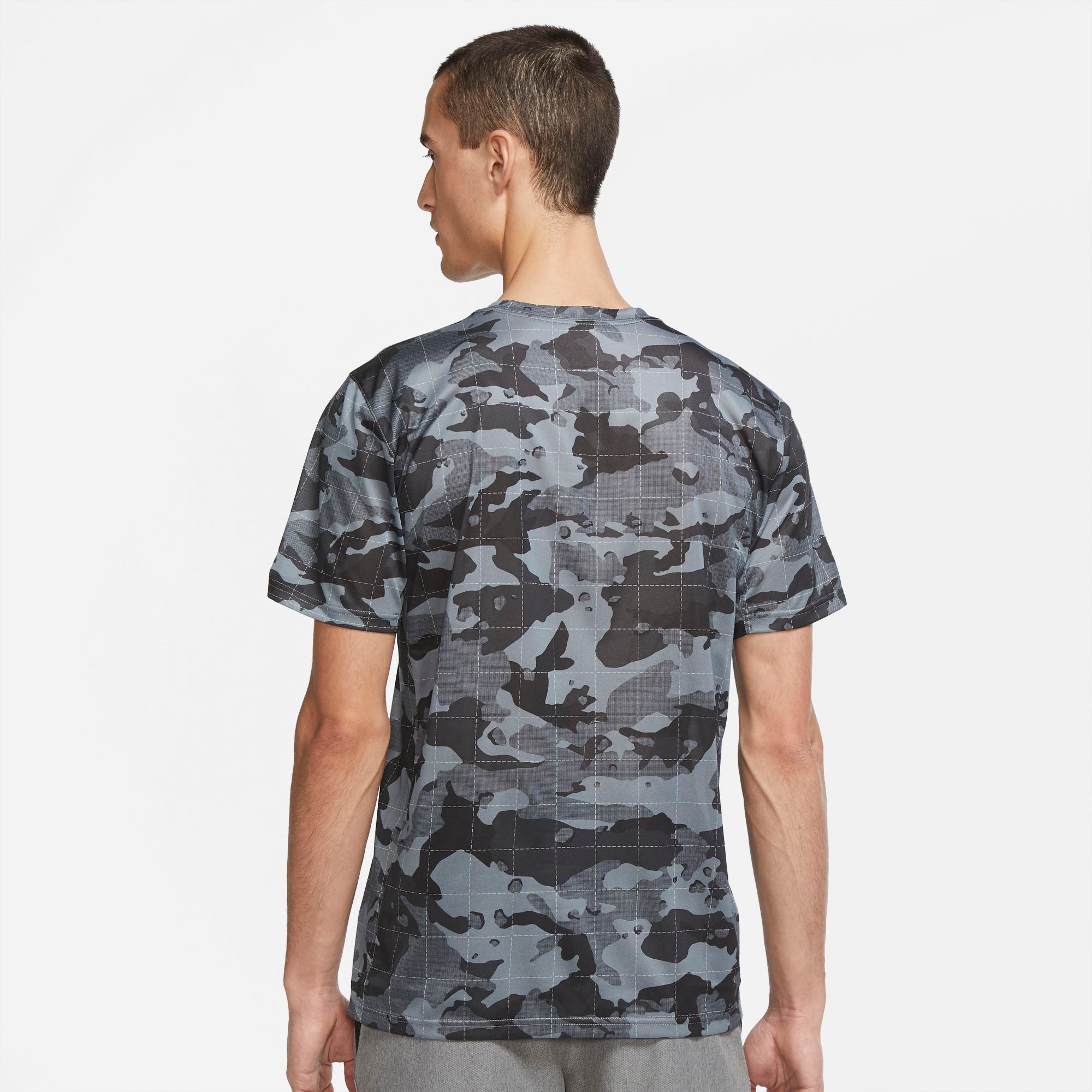 Mens Dri-Fit Camo Printed Short Sleeve T-Shirt