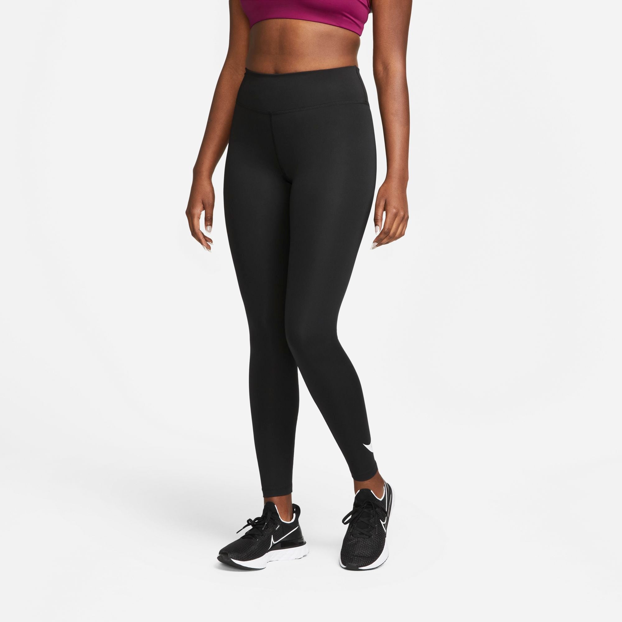 Womens Running Dri-Fit Swoosh Mid Rise Tight