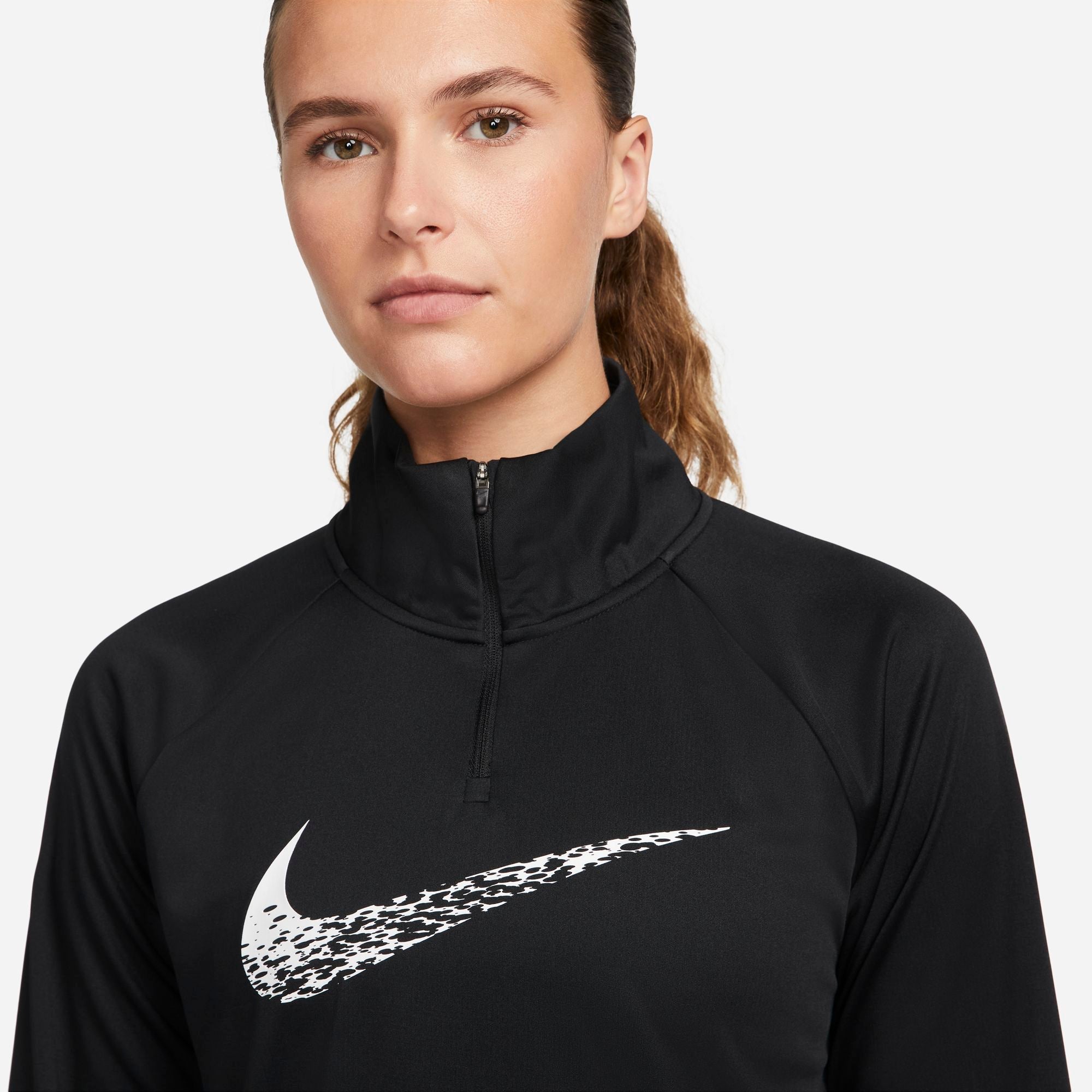 Womens Running Half Zip Long Sleeve Top