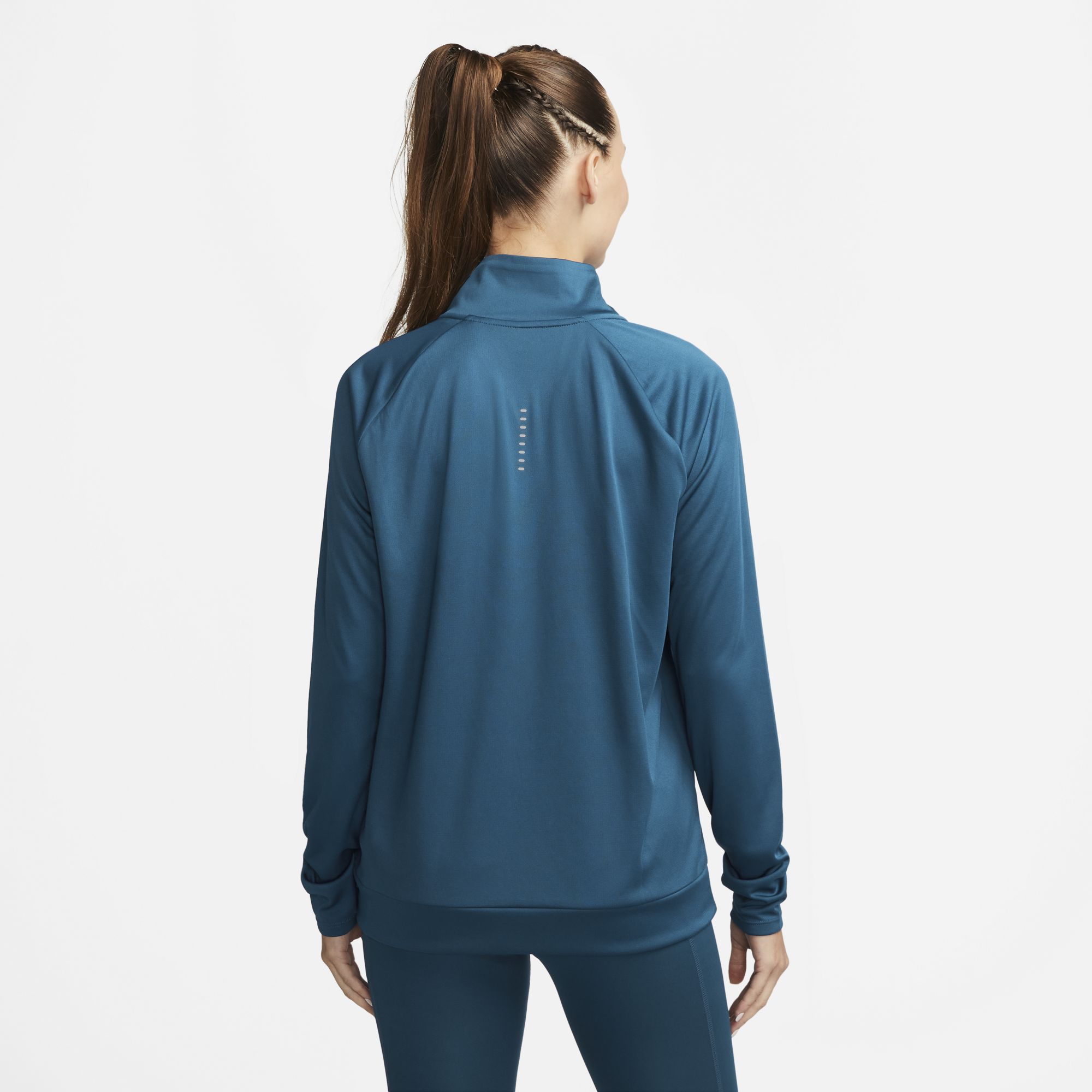 Womens Running Dri Fit Swoosh Half Zip Long Sleeve T-Shirt