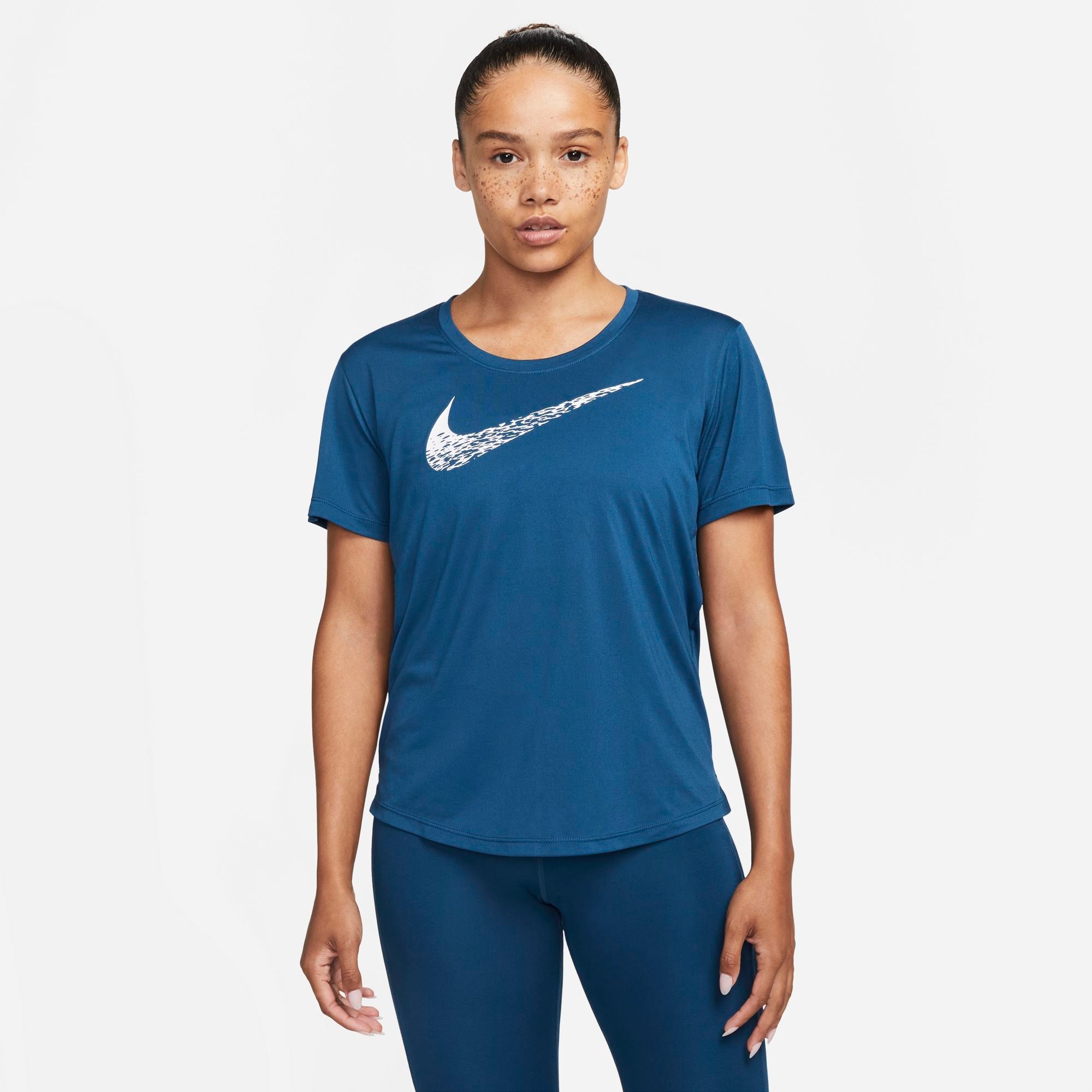 Womens Running Swoosh Short Sleeve T-Shirt