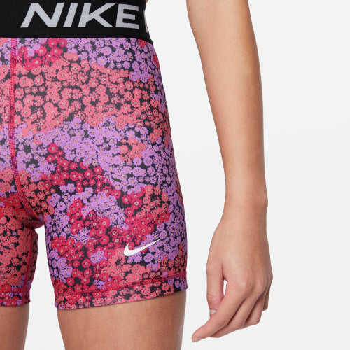 Girls Performance Dri-Fit Pro Printed 3" Fitted Shorts