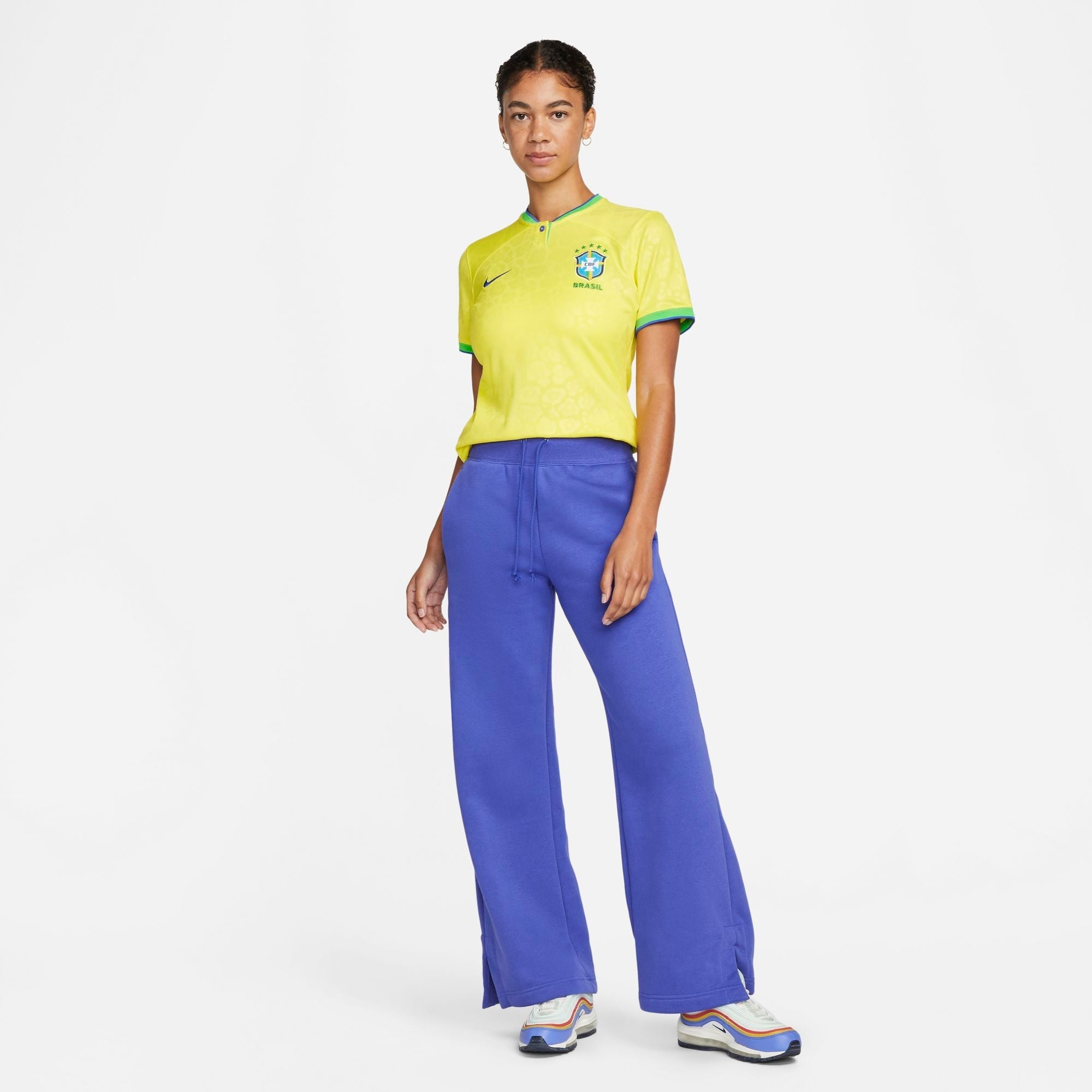 Womens Brazil World Cup 2022 Home Replica Jersey