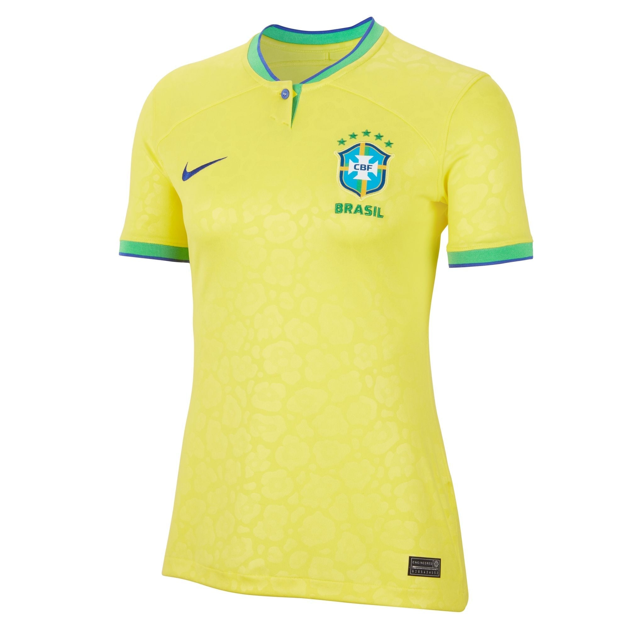 Womens Brazil World Cup 2022 Home Replica Jersey
