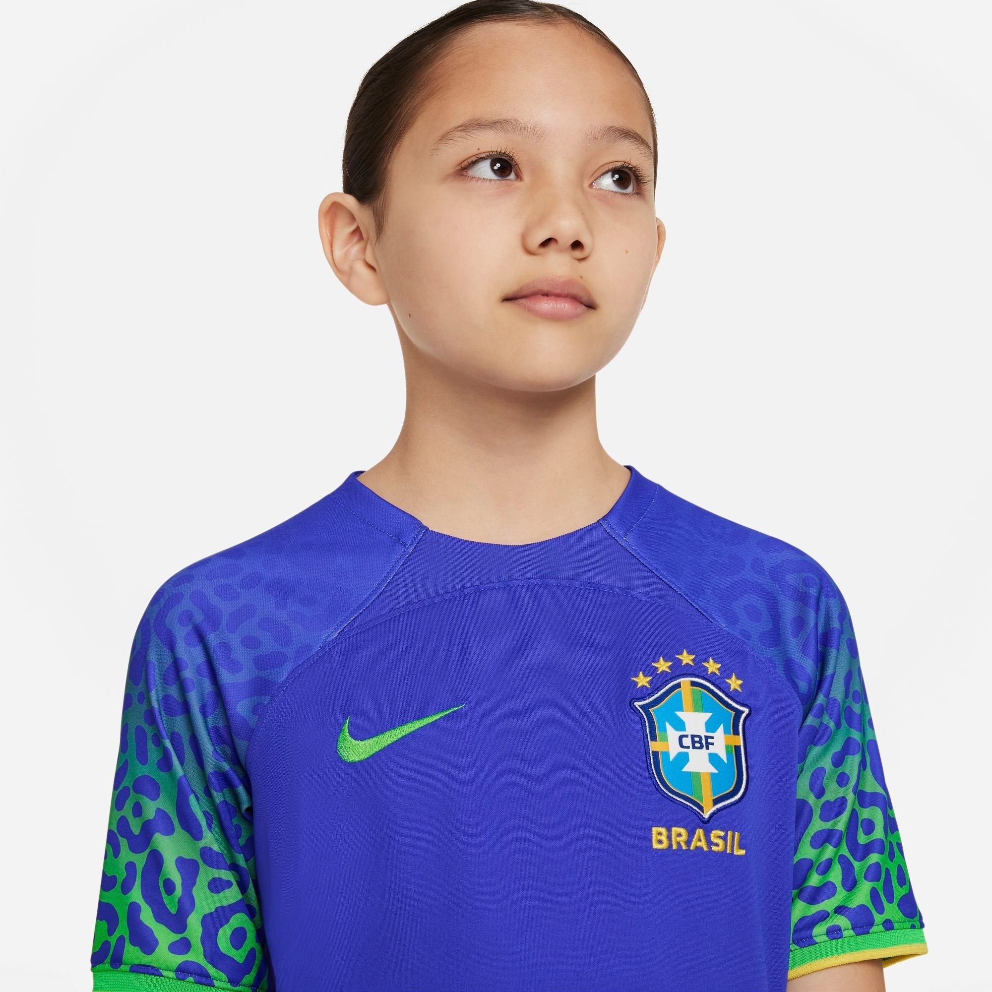 Junior Brazil World Cup 2022 Away Replica Jersey