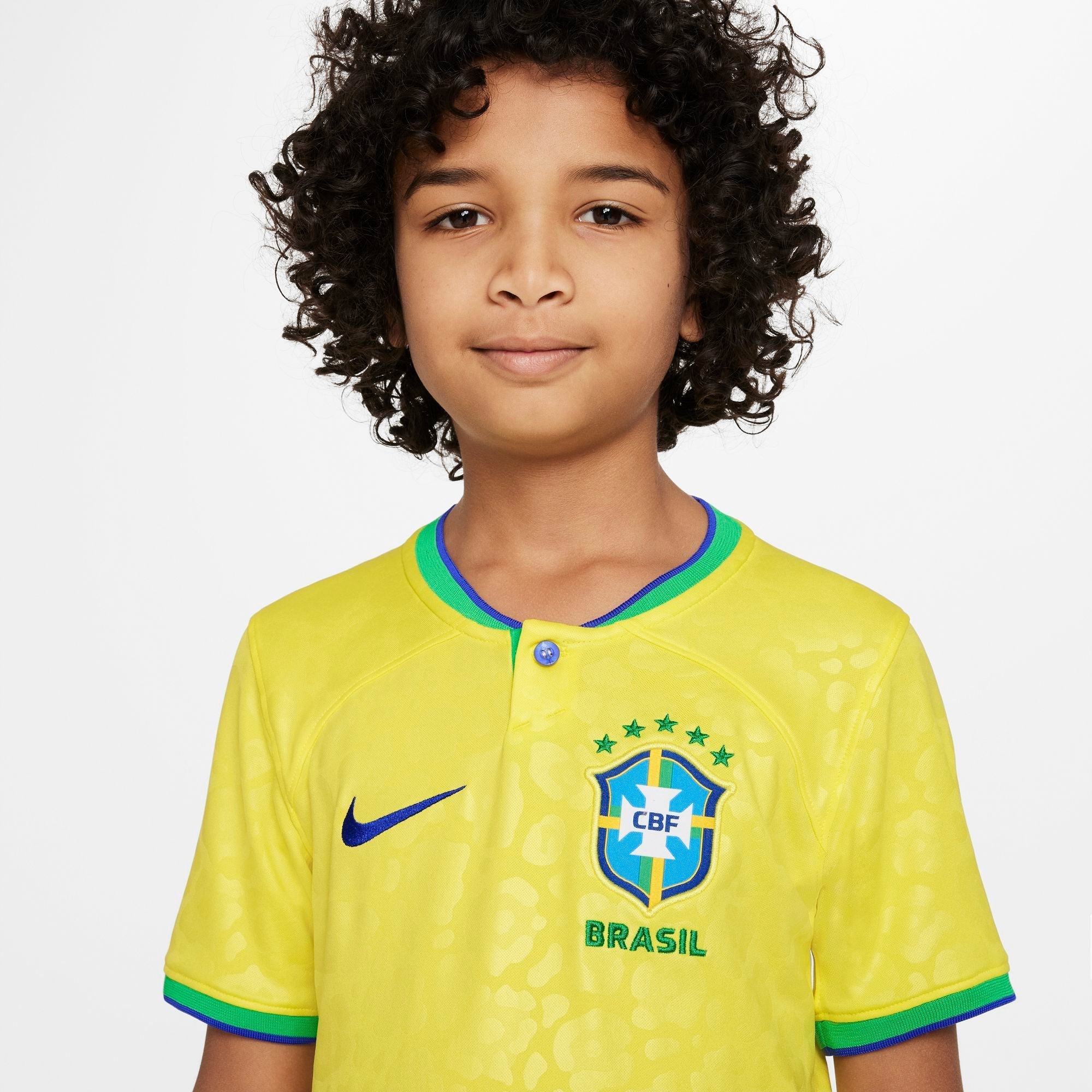 Junior Brazil World Cup 2022 Home Replica Jersey