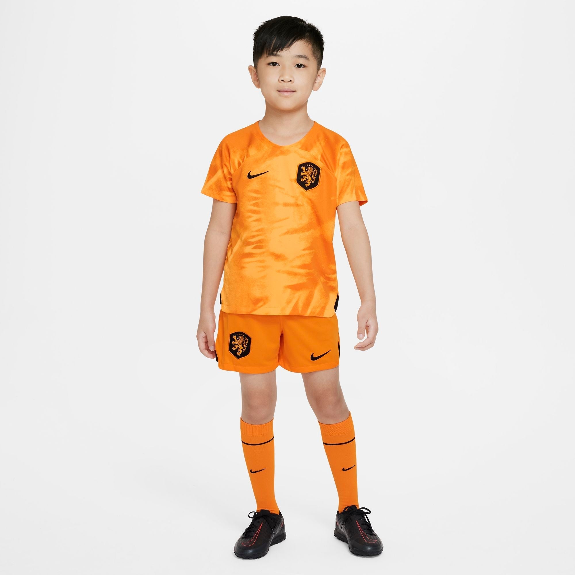 Kids Netherlands World Cup 2022 Home Replica Kit