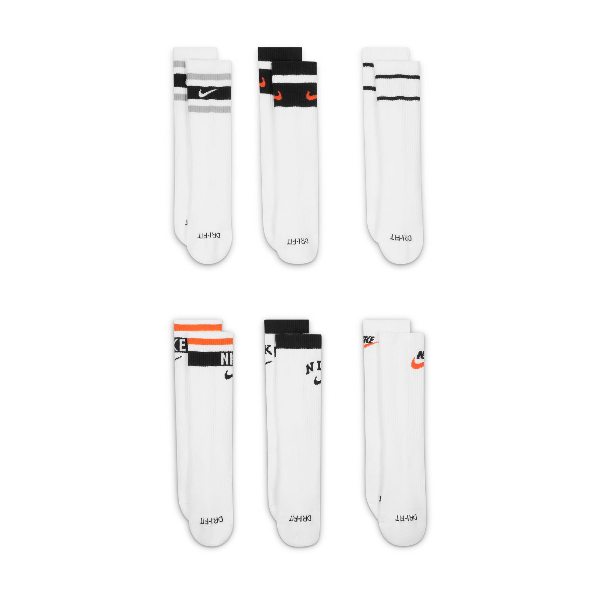 6 Pack Kids Everyday Cushioned Socks