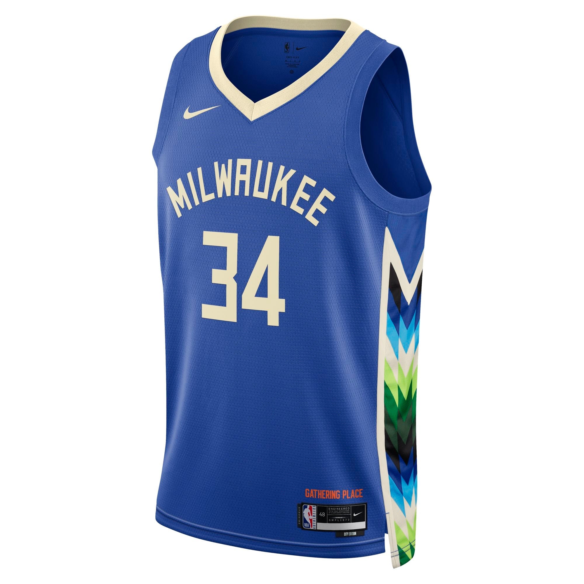Mens Milwaukee Bucks Dri-Fit Swingman Jersey