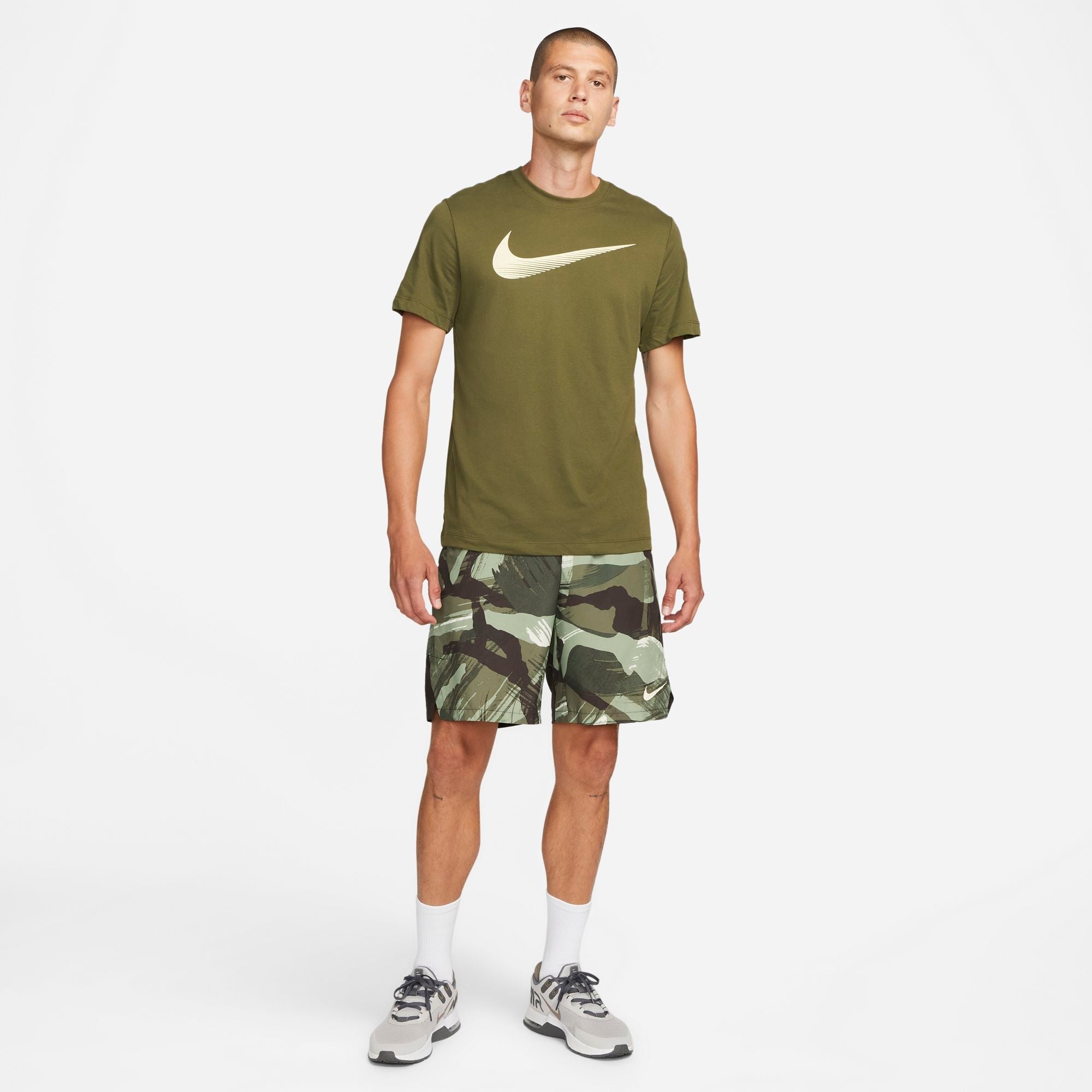 Mens Dri-Fit Flex Woven 9 Inch Camo Short