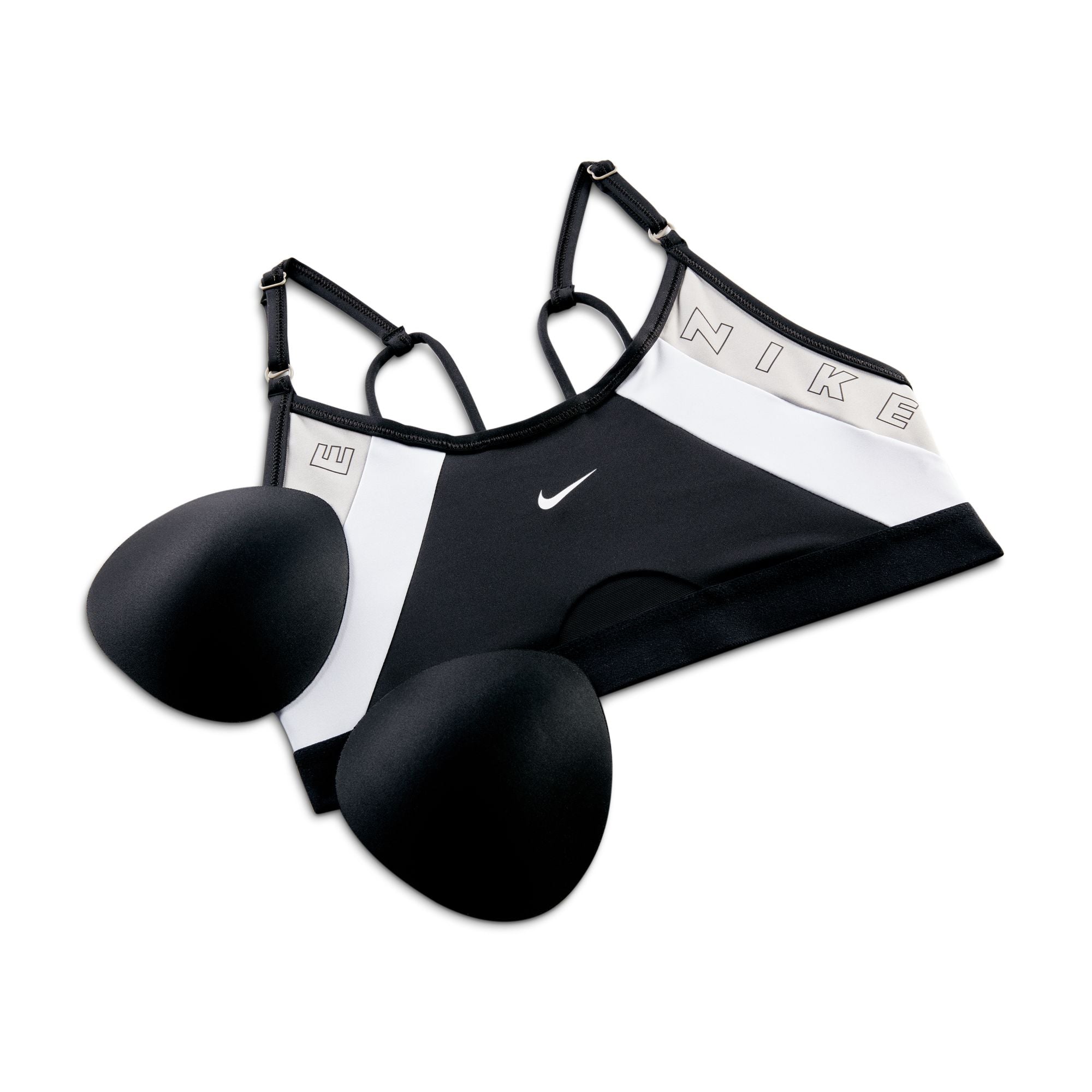 Womens Dri-Fit Strappy Logo Light Impact Sports Bra