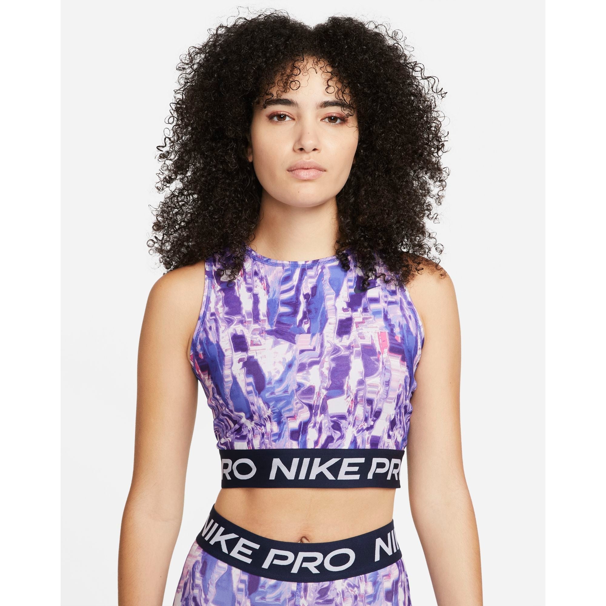 Womens Dri-Fit Pro Branded All Over Print Slim Tank