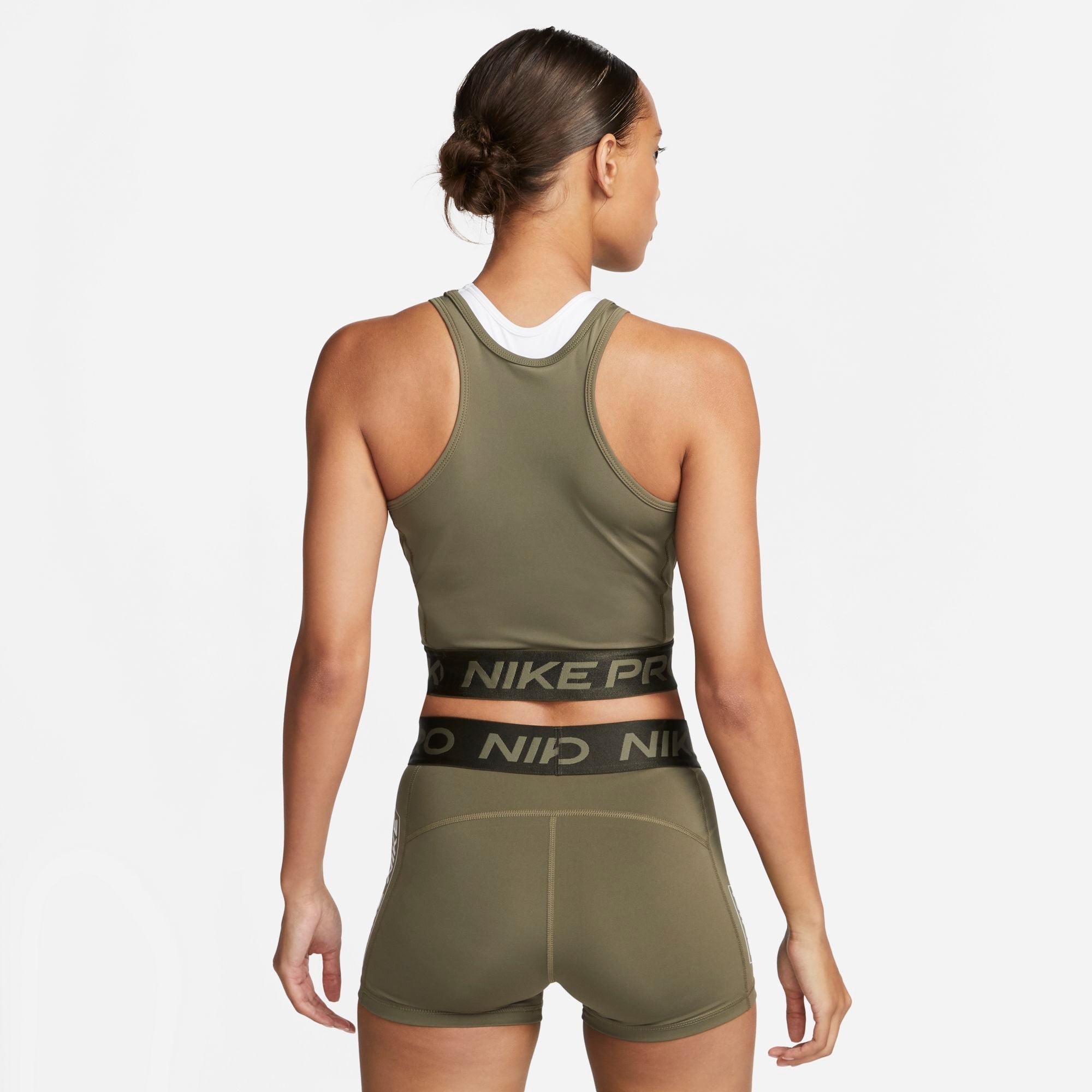 Womens Branded Waistband Fitted Crop Tank