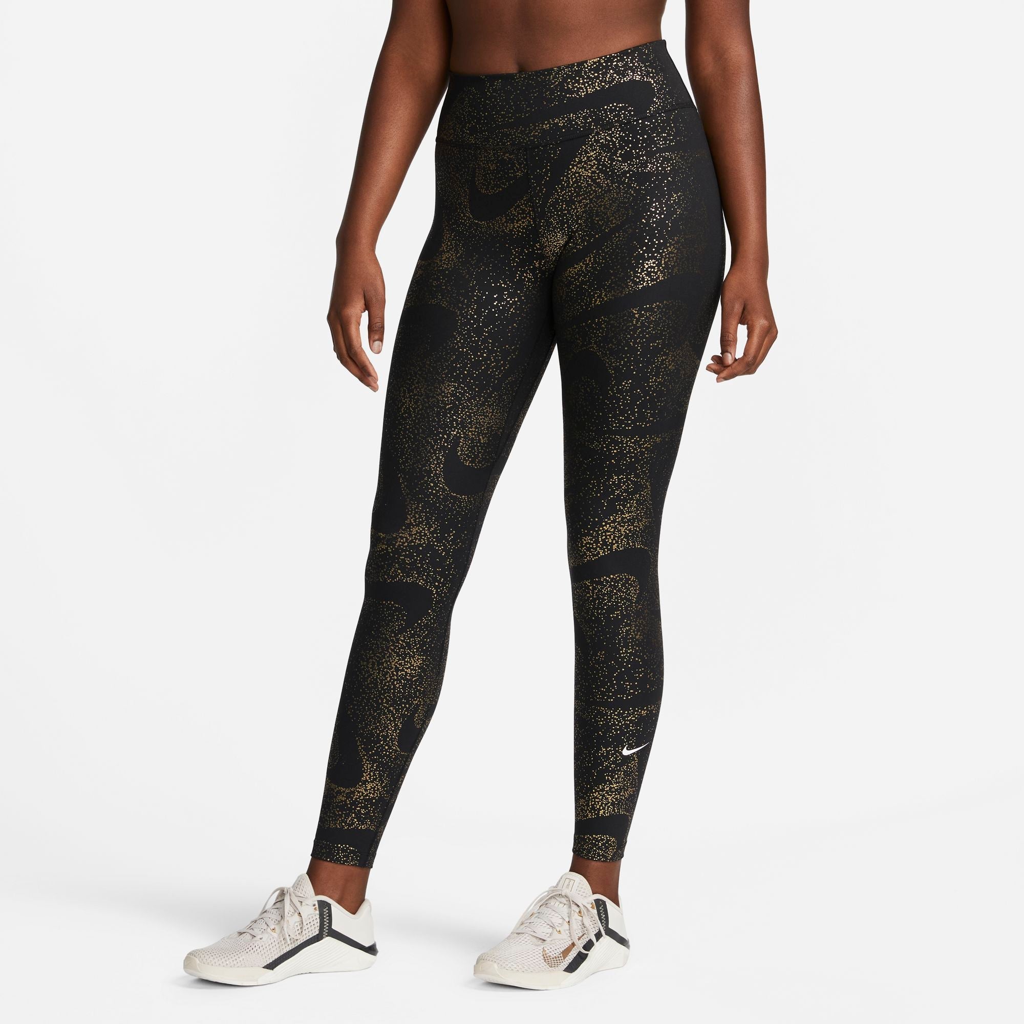 Womens Dri Fit  Mid Rise All Over Print7/8 Tight