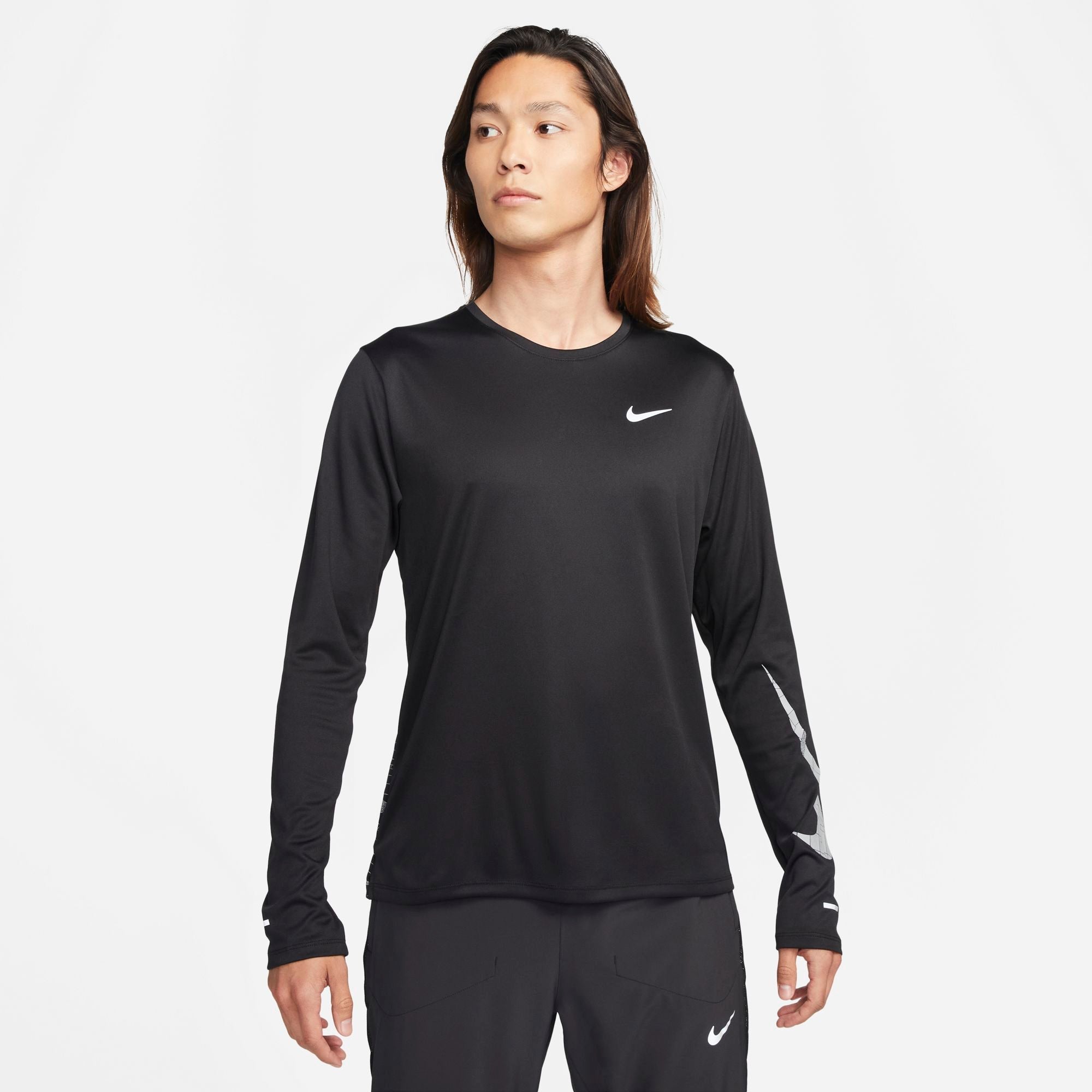 Mens Dri-Fit Miler Flash Longsleeve