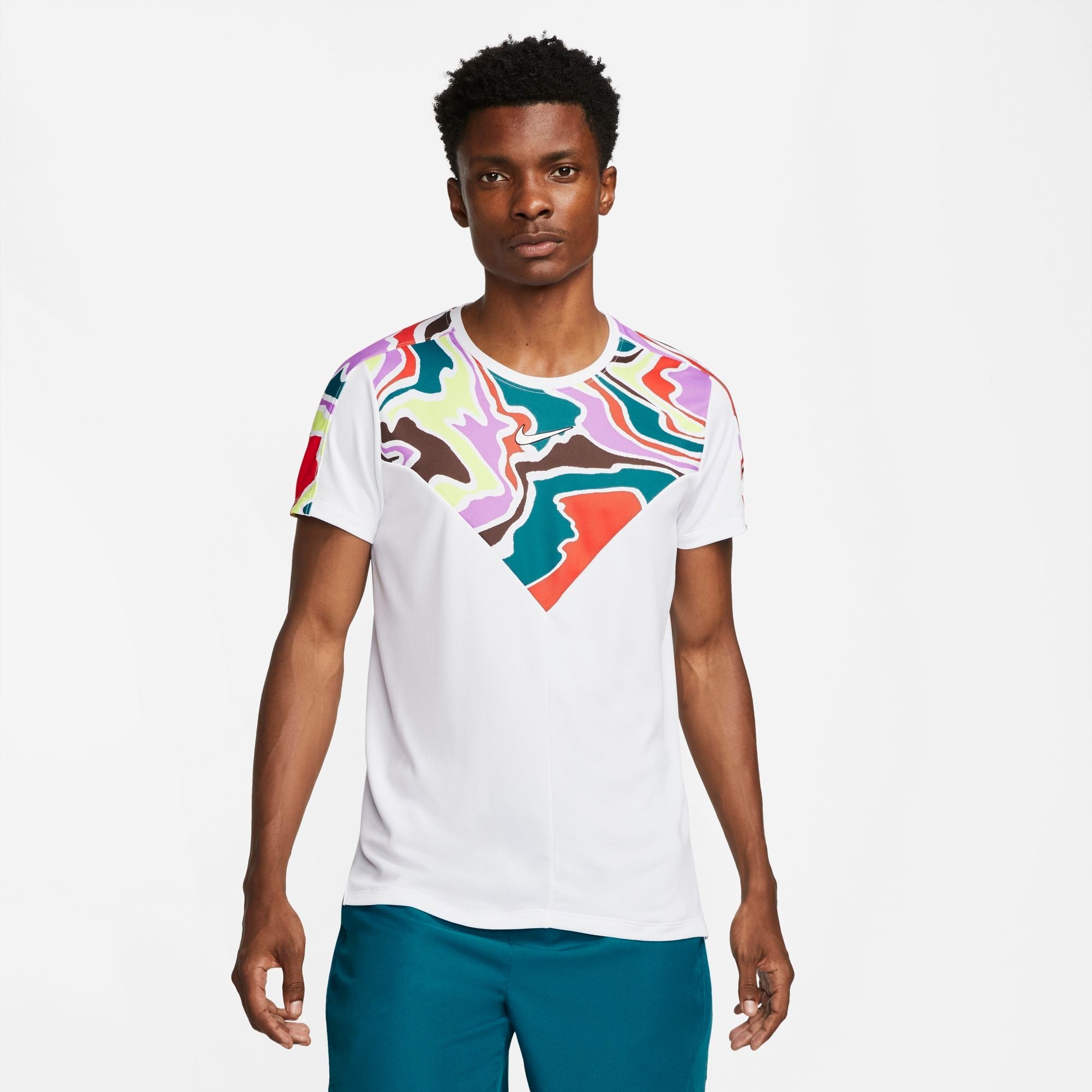 Mens Court Dri-Fit Slam Tennis Short Sleeve T-Shirt