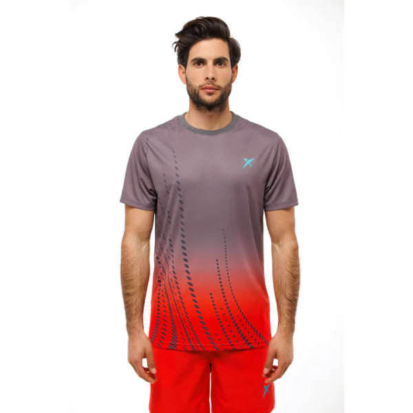 Mens Padel Tennis Graphic Performance Short Sleeve T-Shirt