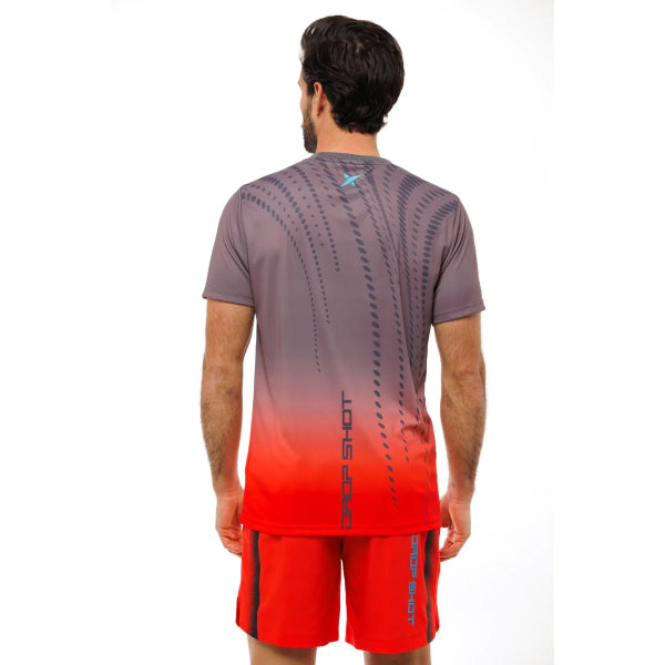 Mens Padel Tennis Graphic Performance Short Sleeve T-Shirt