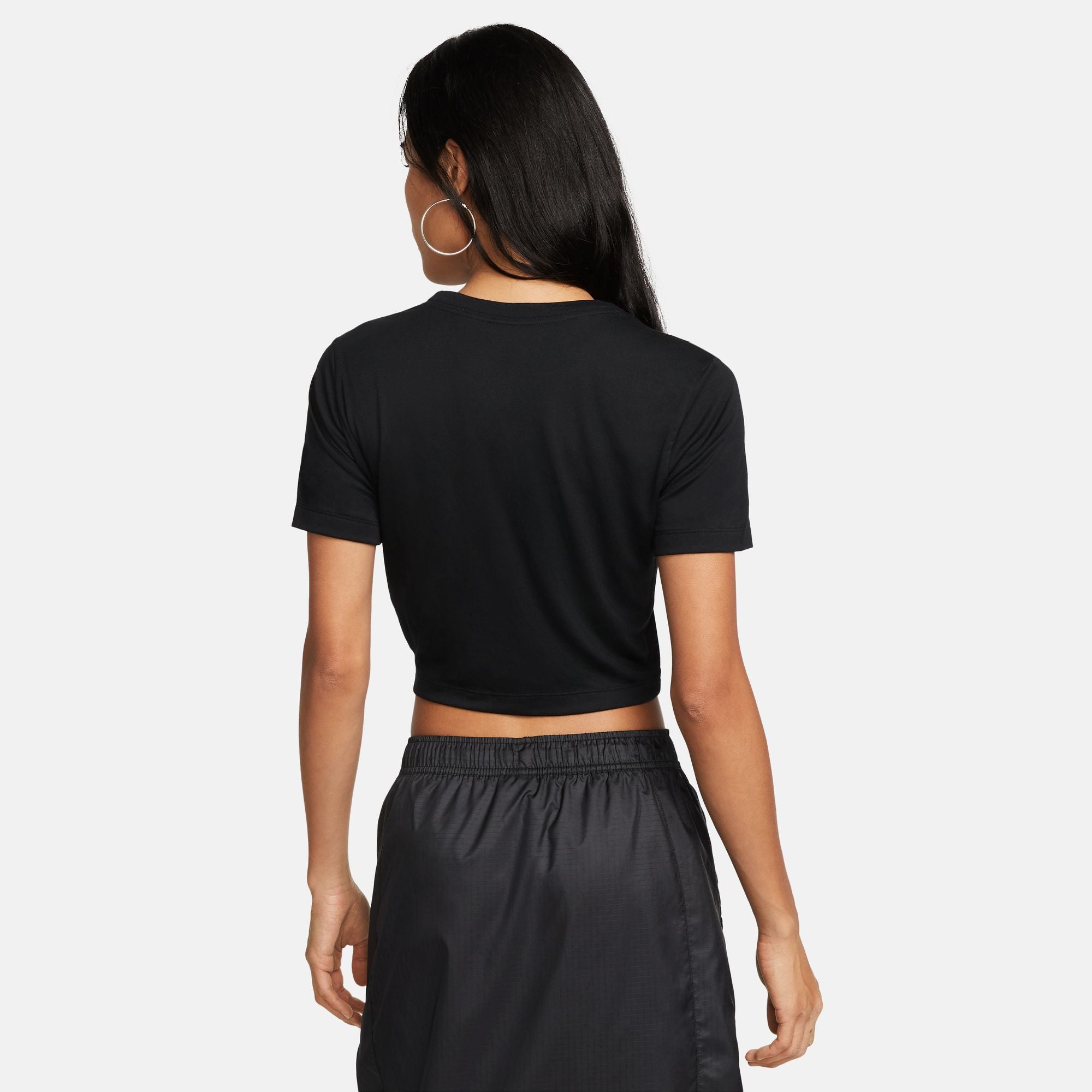 Womens Logo Crop Short Sleeve T-Shirt
