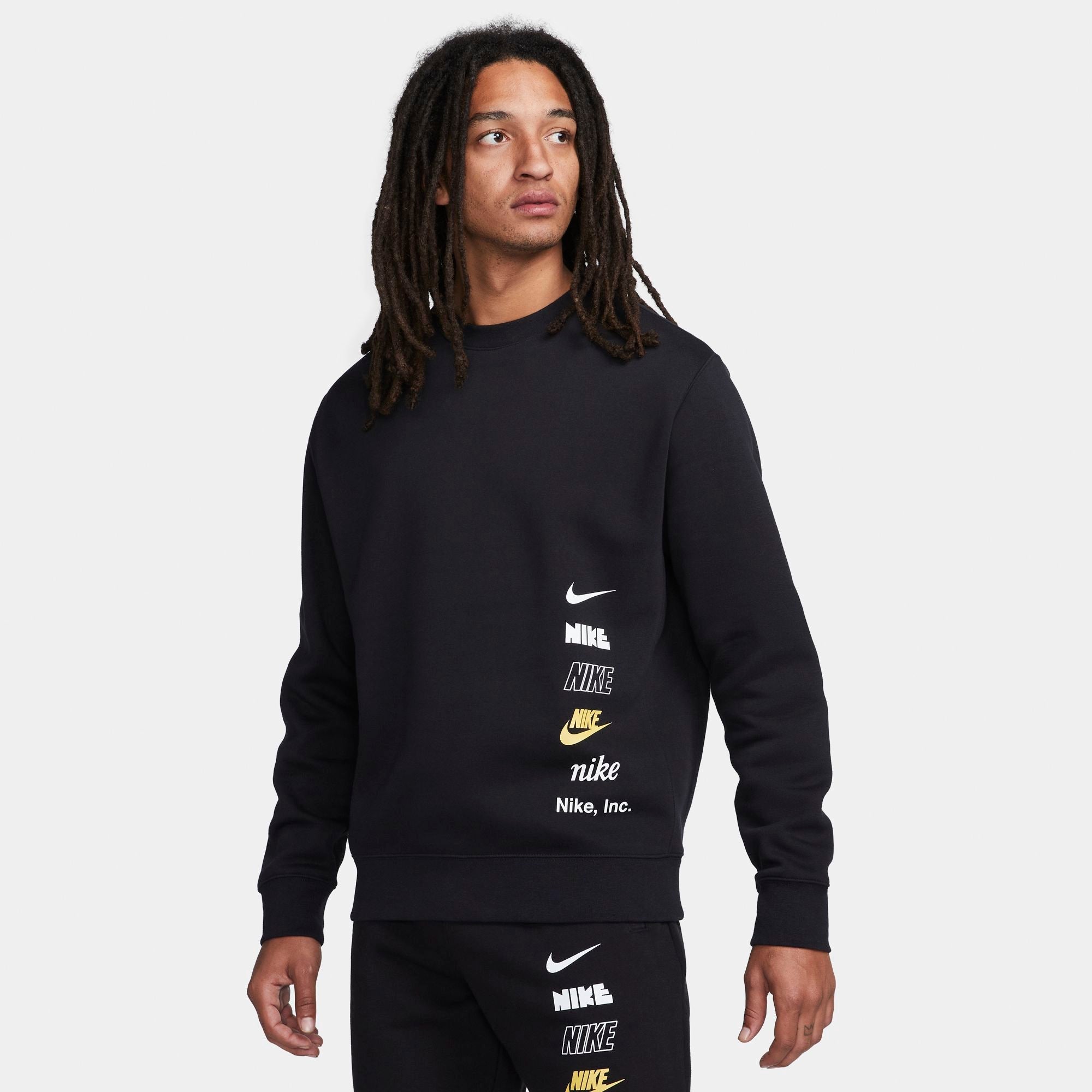 Mens Sportswear Multiple Logo Crew