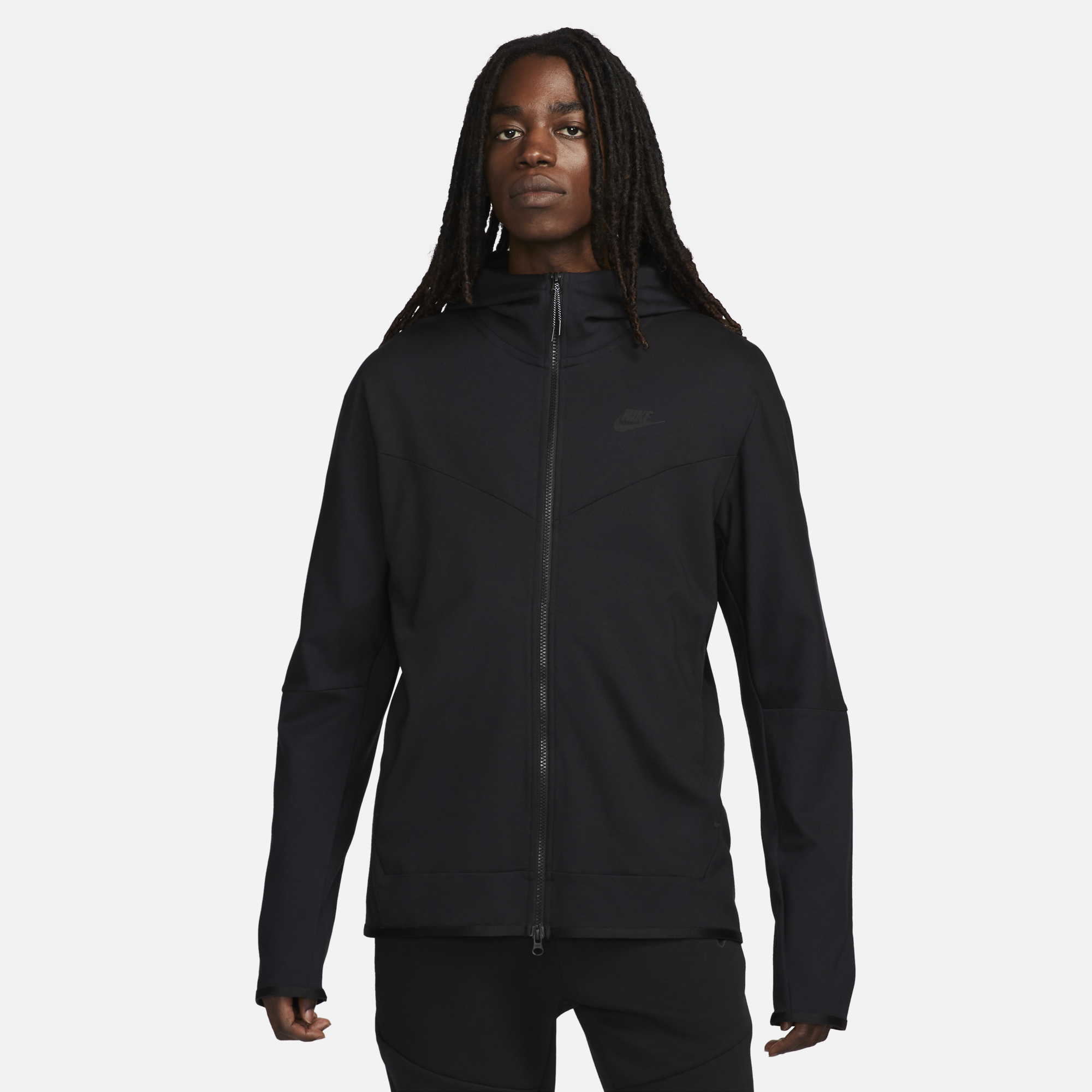 Mens Lighweight Tech Fleece Full Zip Jacket