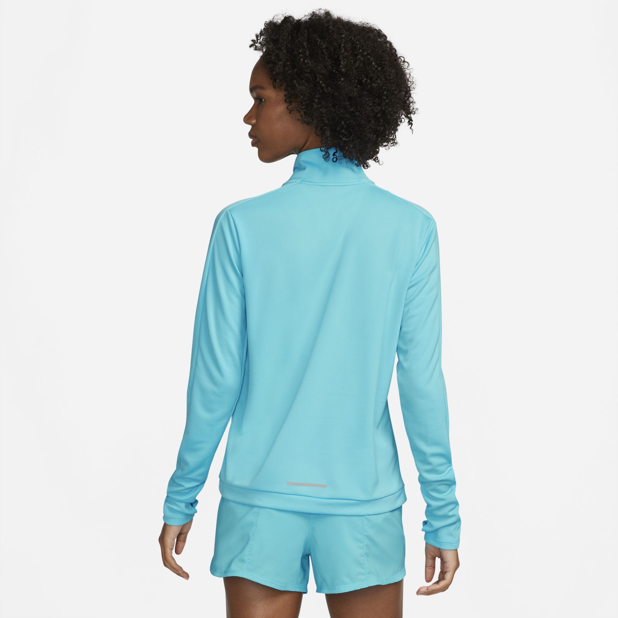 Womens Running Dri Fit Swoosh Half Zip Long Sleeve T-Shirt