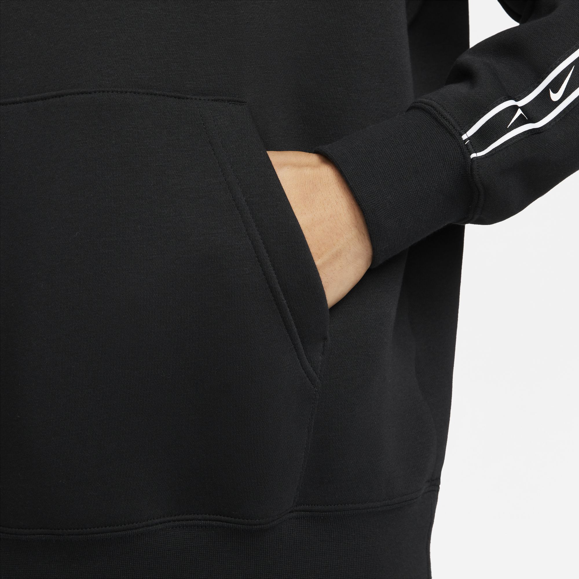 Mens Repeat Pack Fleece Logo Pullover Hoodie