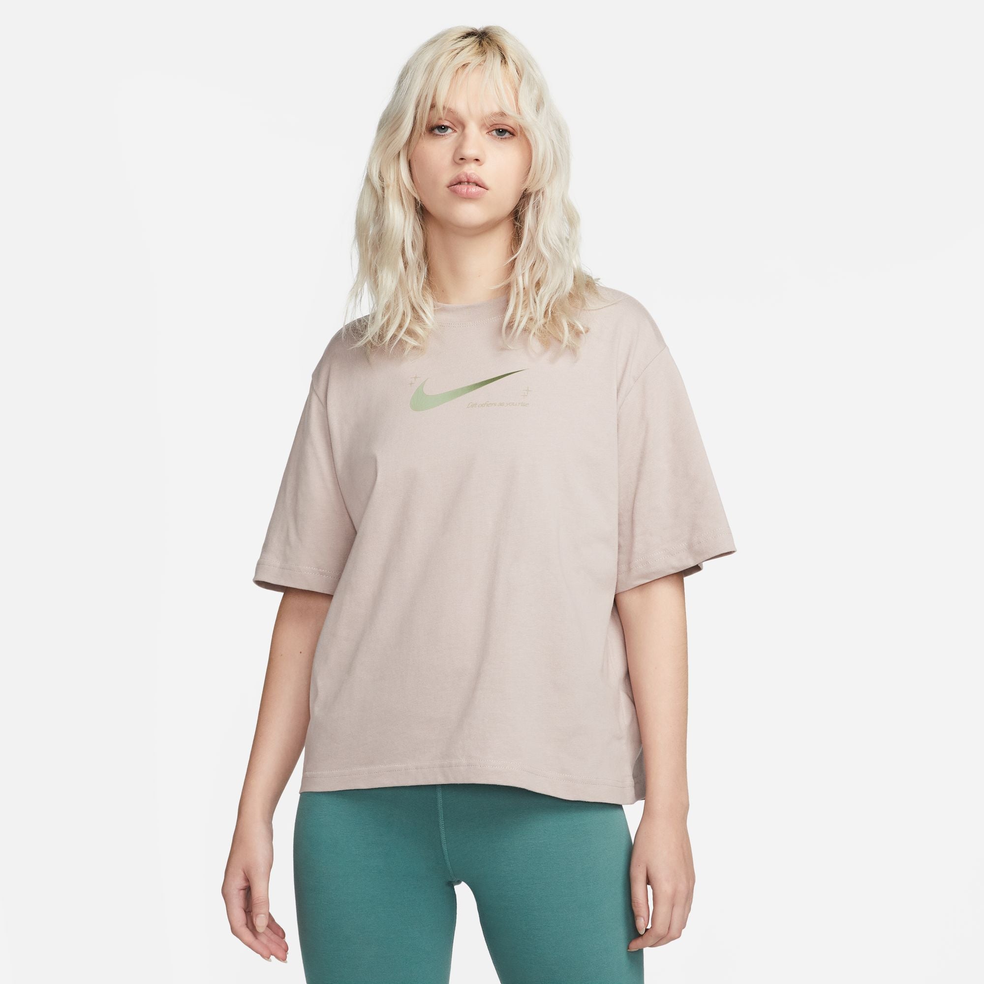 Womens Oversized Crop Short Sleeve T-Shirt