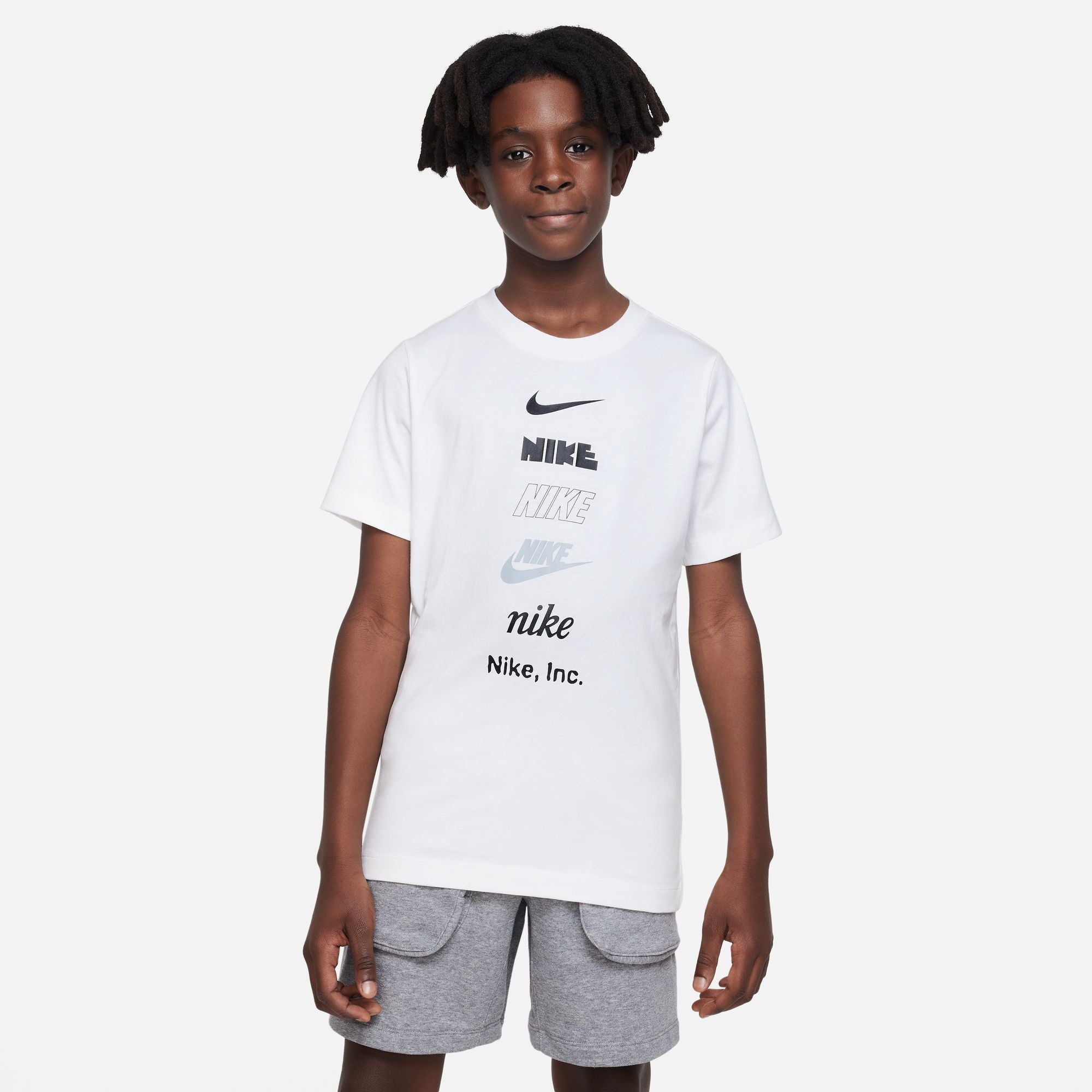 Boys Repeat Logo Short Sleeve T-Shirt