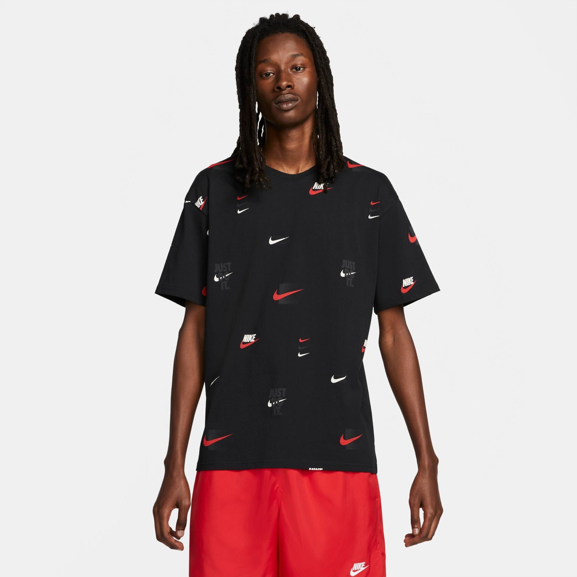 Mens Sportwear Printed Logo Short Sleeve T-Shirt