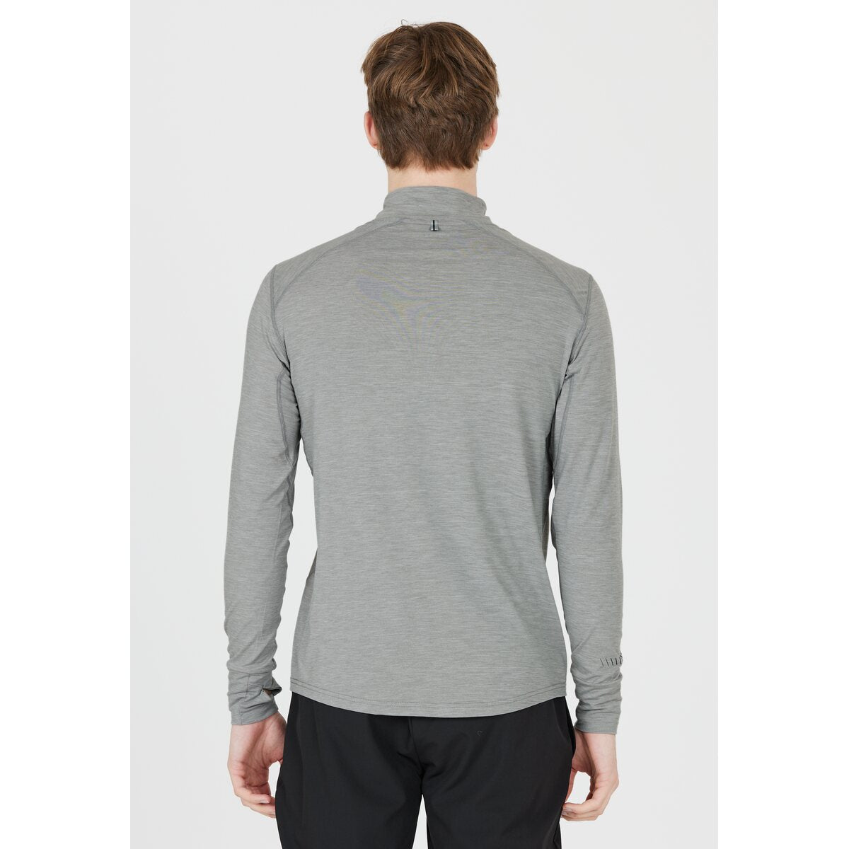 Mens Tune Melange 1/4 Zip Longsleeve Top