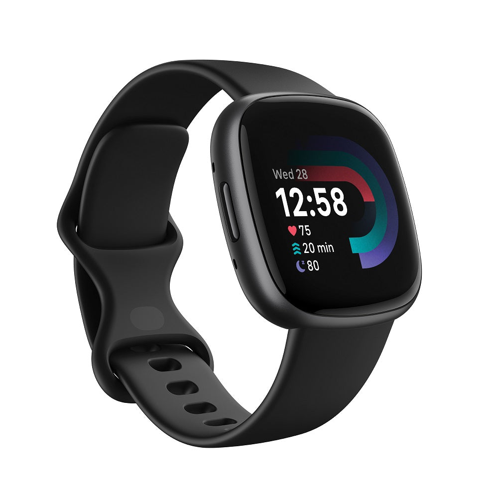 Versa 4 Black Graphite Bezel Fitness Watch