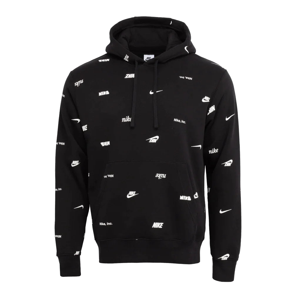 Mens Sportswear Club Printed Pullover Hoodie