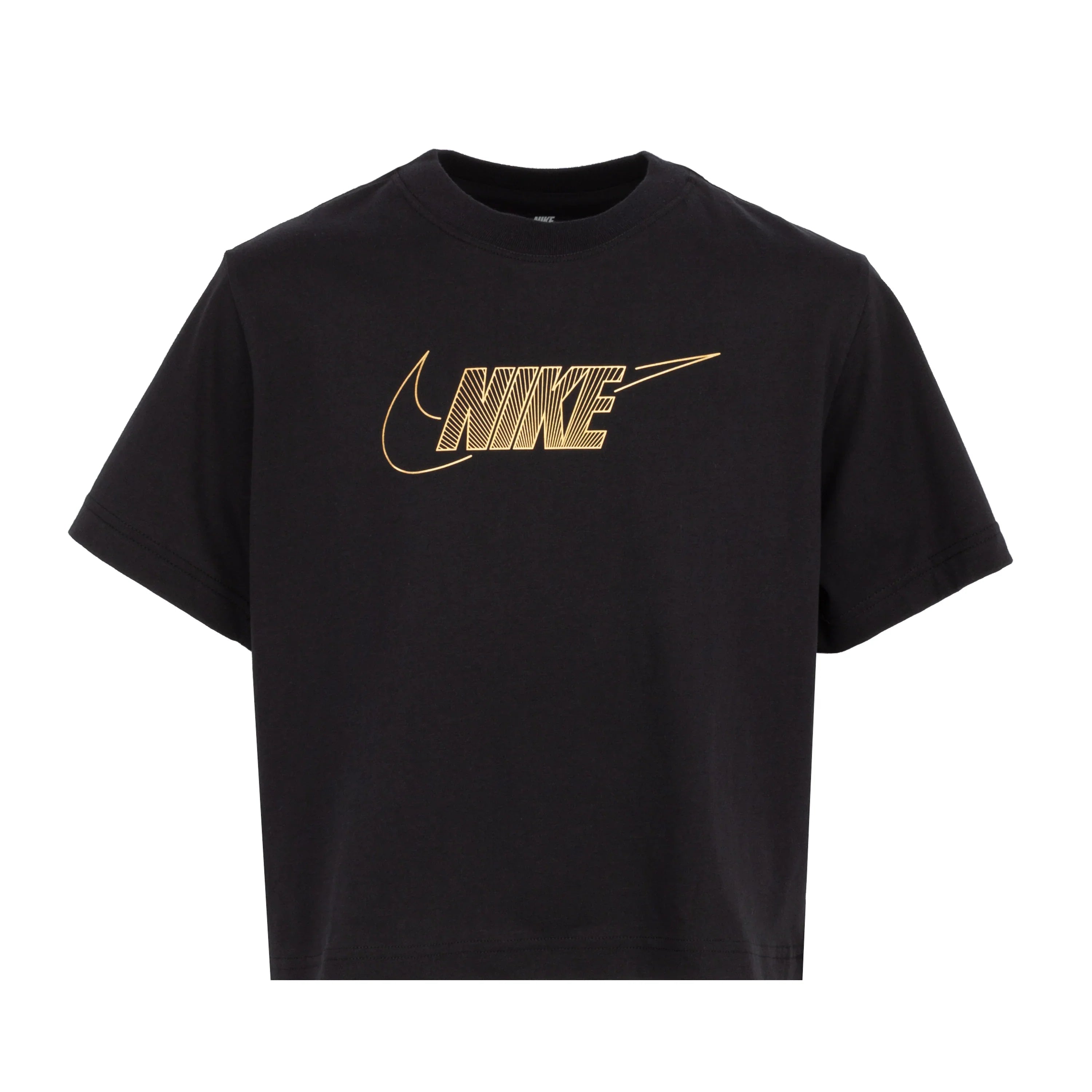 Girls Metallic Boxy Short Sleeve T-Shirt