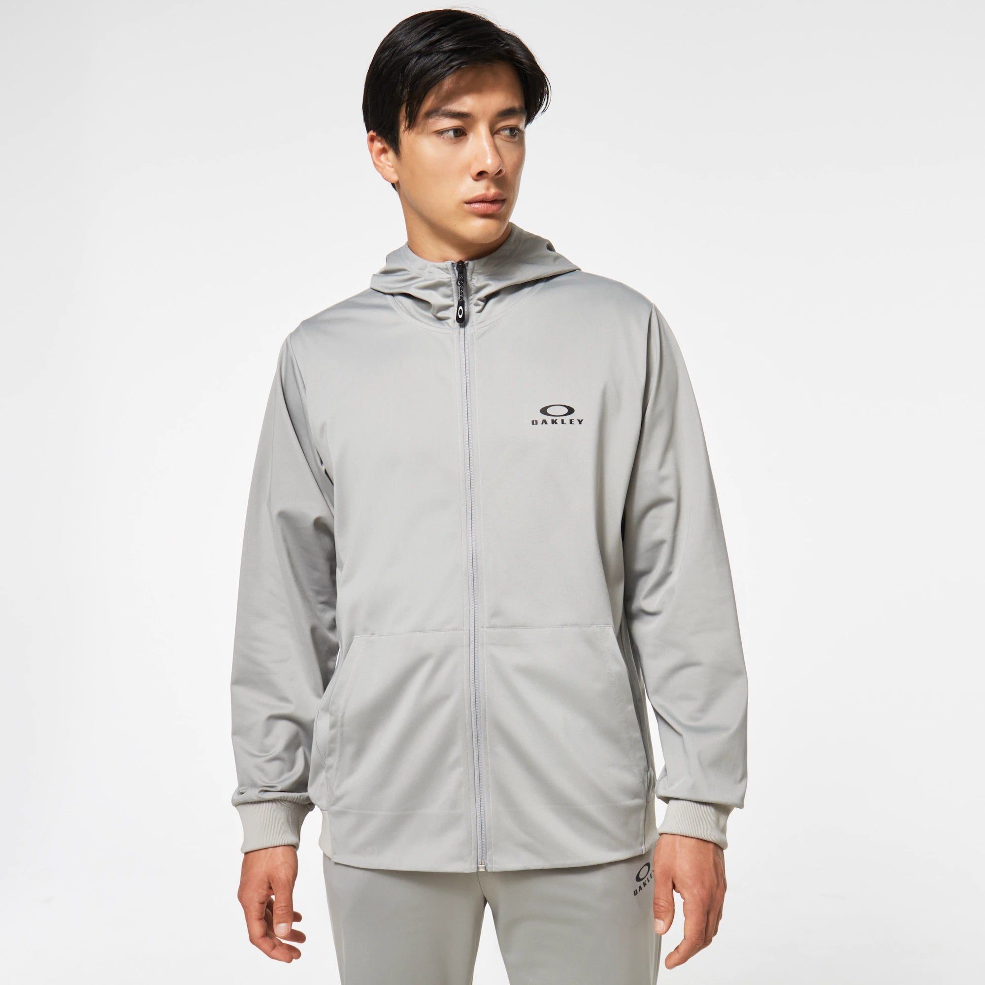 Mens Foundational Hooded Full Zip Jacket