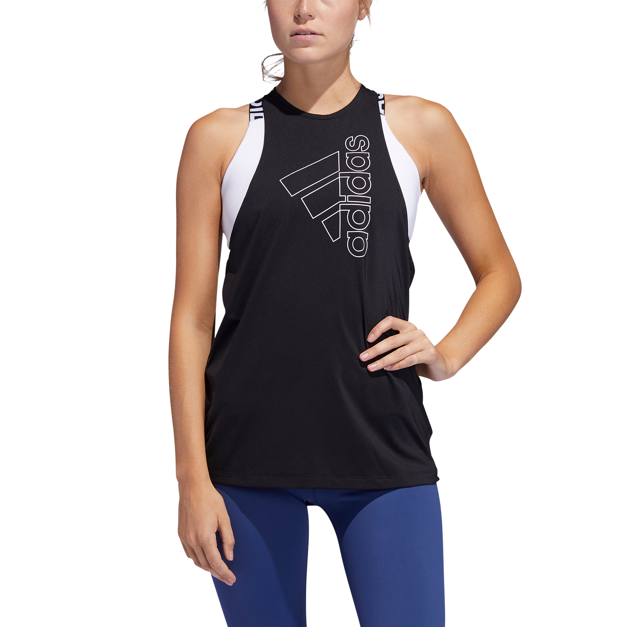 Womens Tech Badge Of Sport Logo Racerback Tank