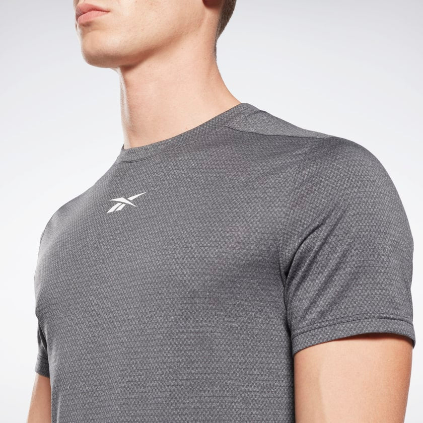 Mens Workout Ready Melange Short Sleeve T-Shirt