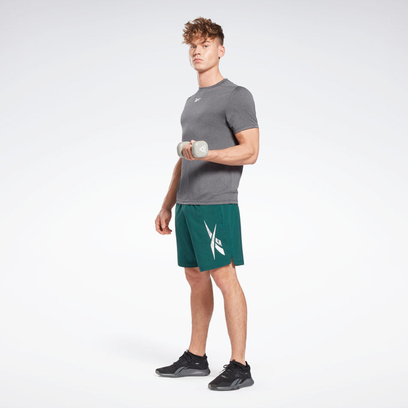 Mens Workout Ready Melange Short Sleeve T-Shirt