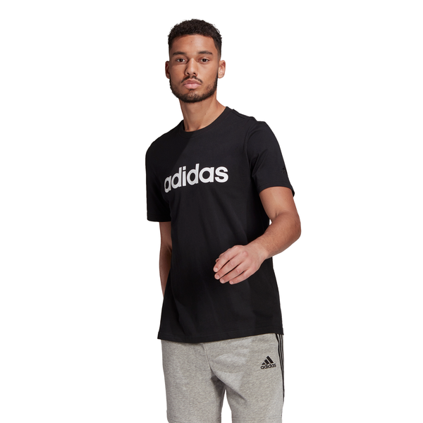 Mens Essentials Linear Logo Short Sleeve T-Shirt