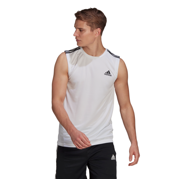 Mens Aeroready Designed 2 Move 3 Stripes Tank