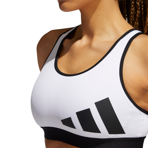 Womens 3 Bar Logo Medium Impact Sports Bra