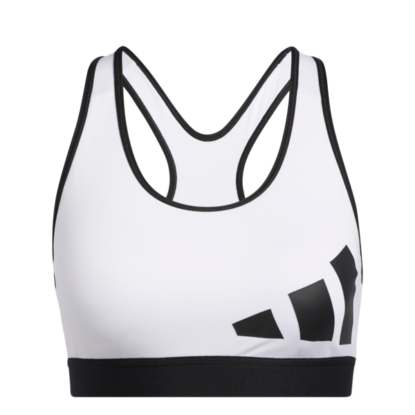 Womens 3 Bar Logo Medium Impact Sports Bra