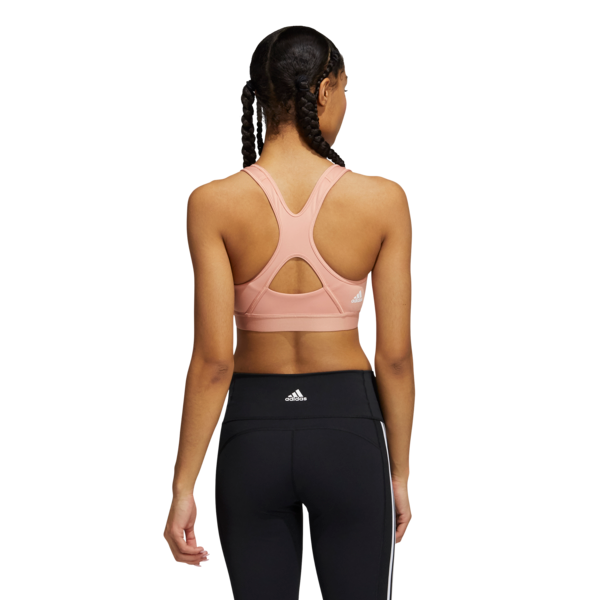 Womens 3 Bar Logo Medium Impact Sports Bra