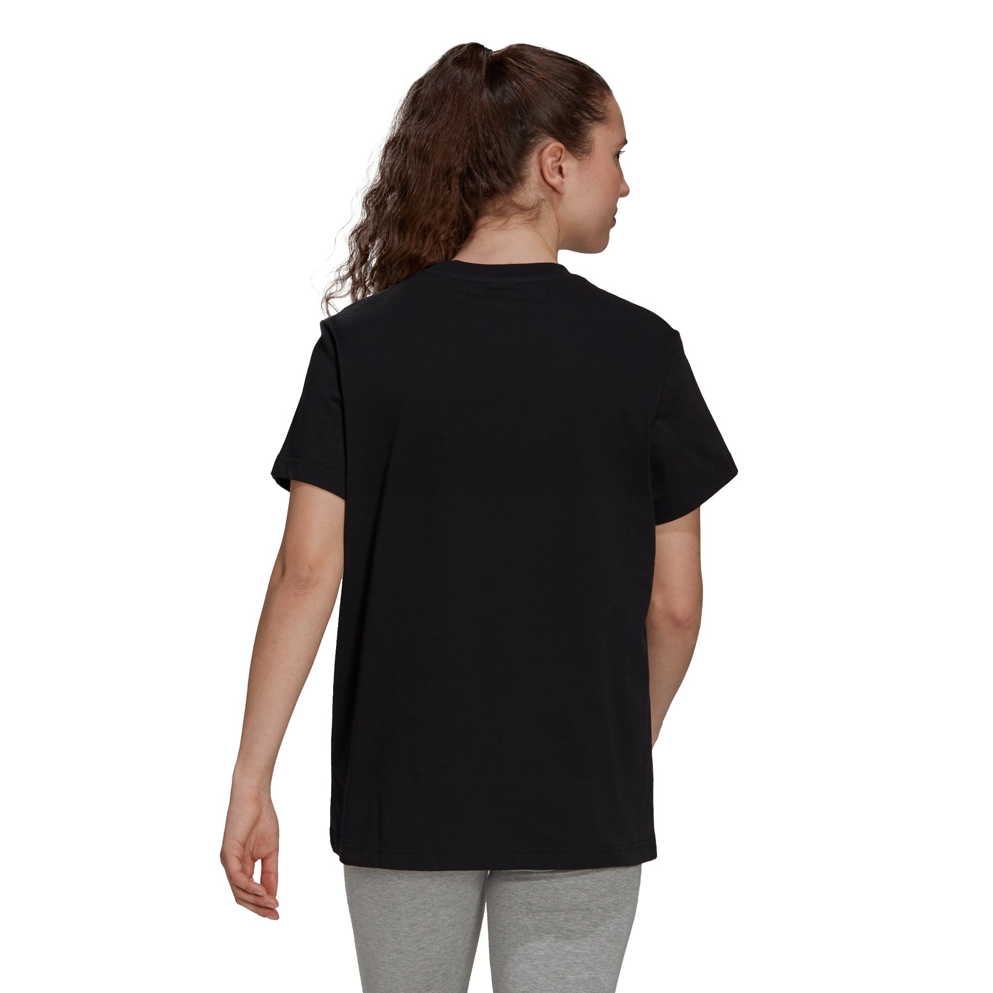 Womens Metallic Logo Short Sleeve T-Shirt