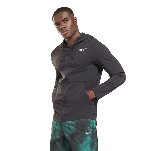 Mens Training Supply Performance Hooded Full Zip Jacket